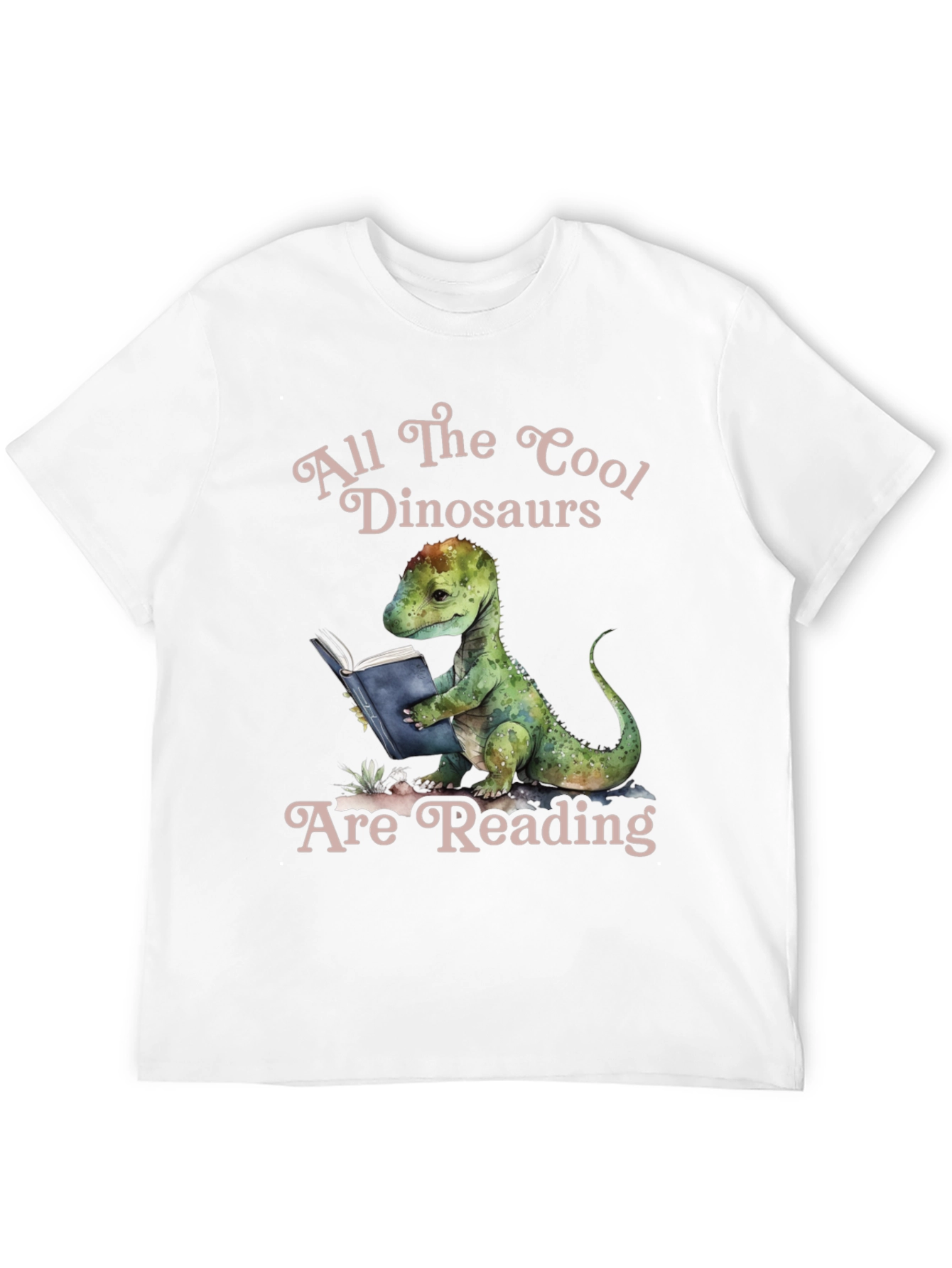 Cool Dinosaur Reading T-Shirt