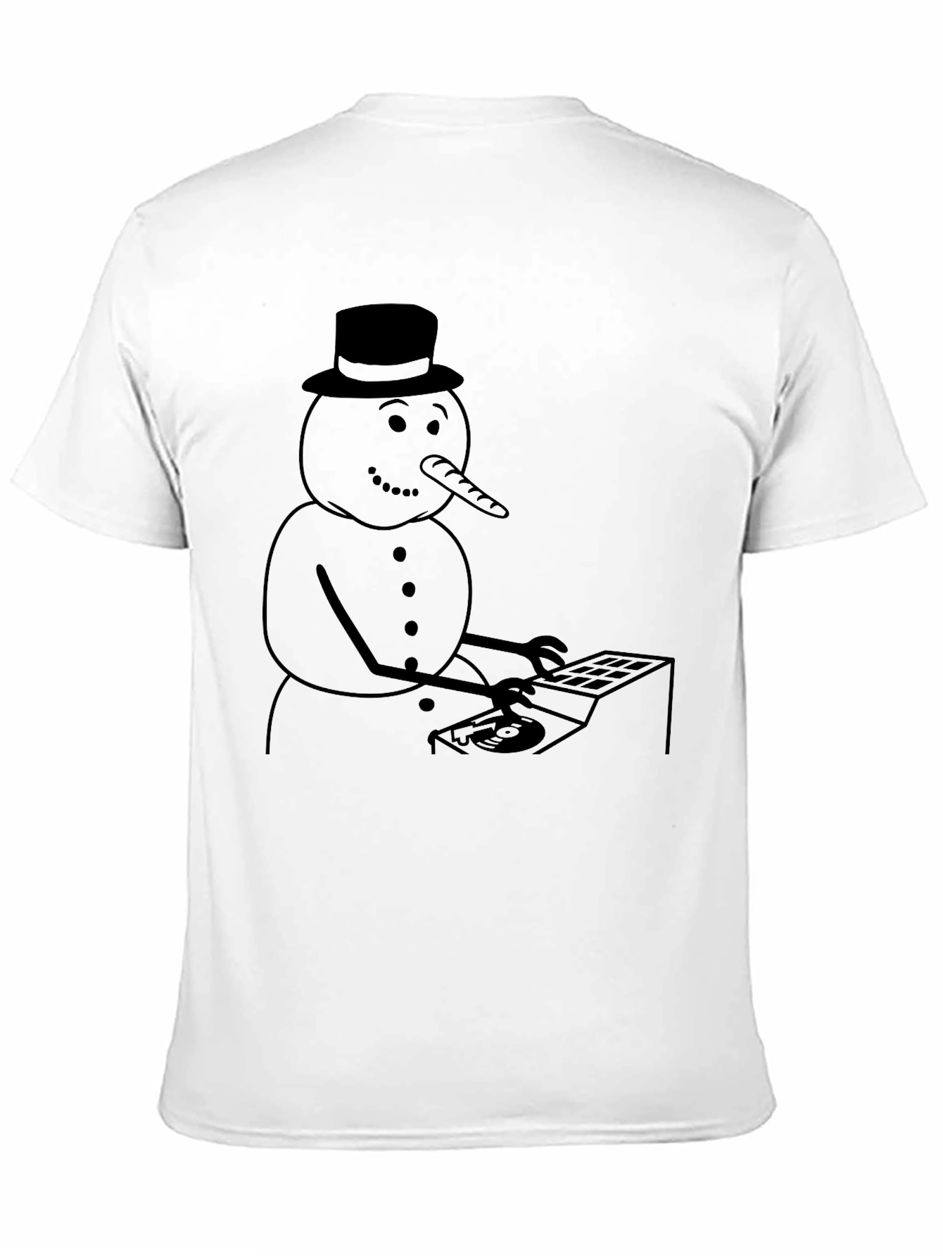 DJ Snowman Graphic Tee - Holiday Humor