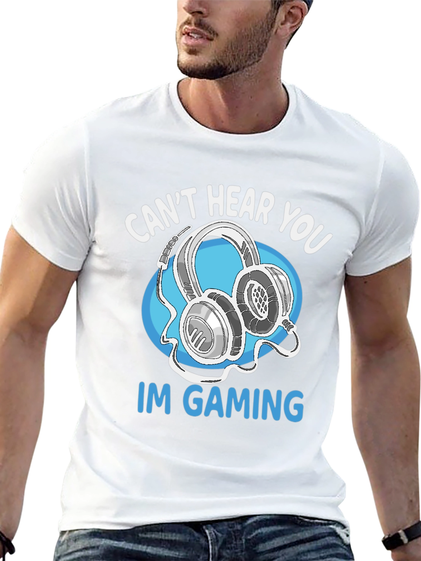 Gamer T-Shirt - Cant Hear You Im Gaming