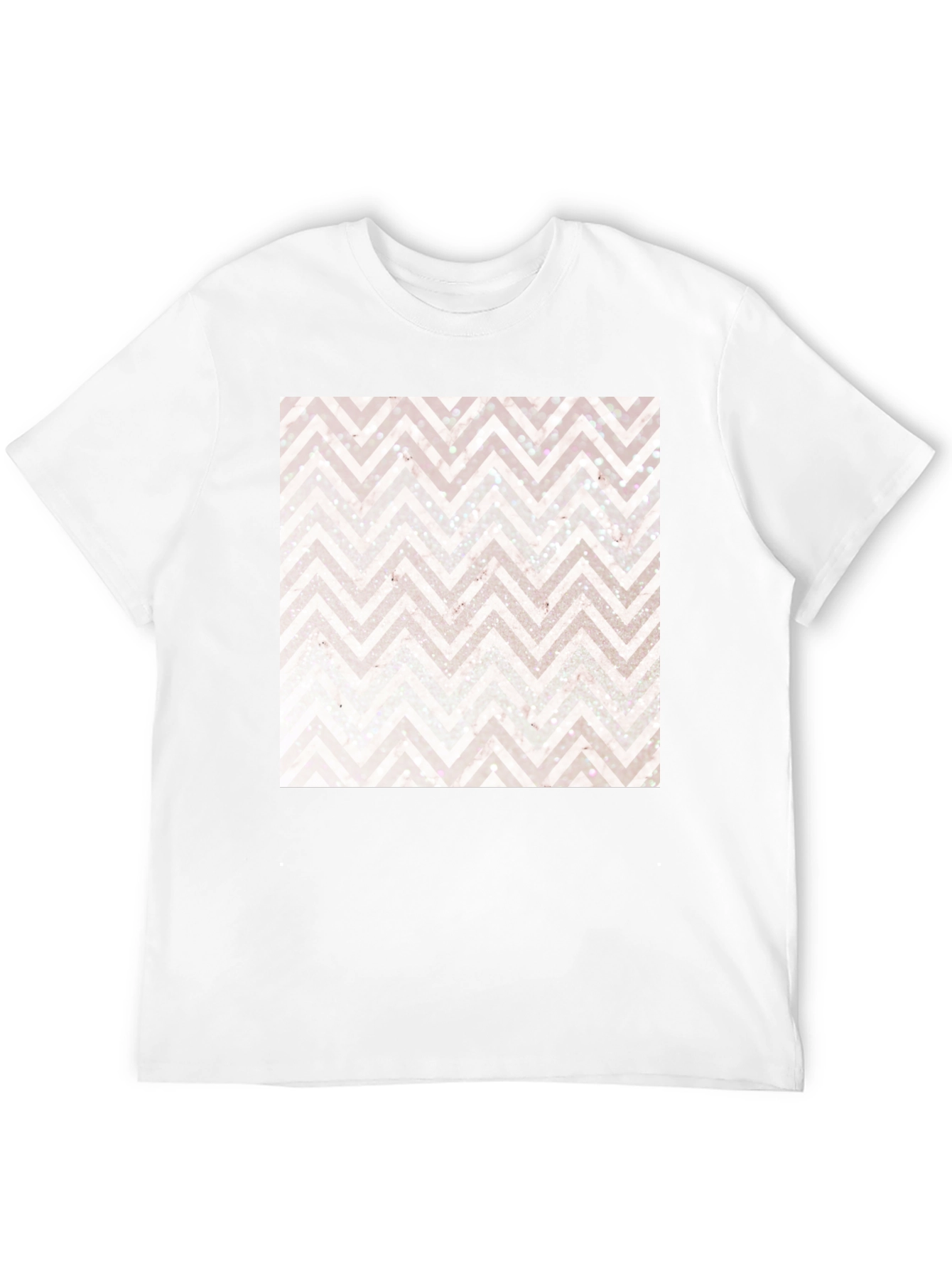 Chevron Pattern Black Tee