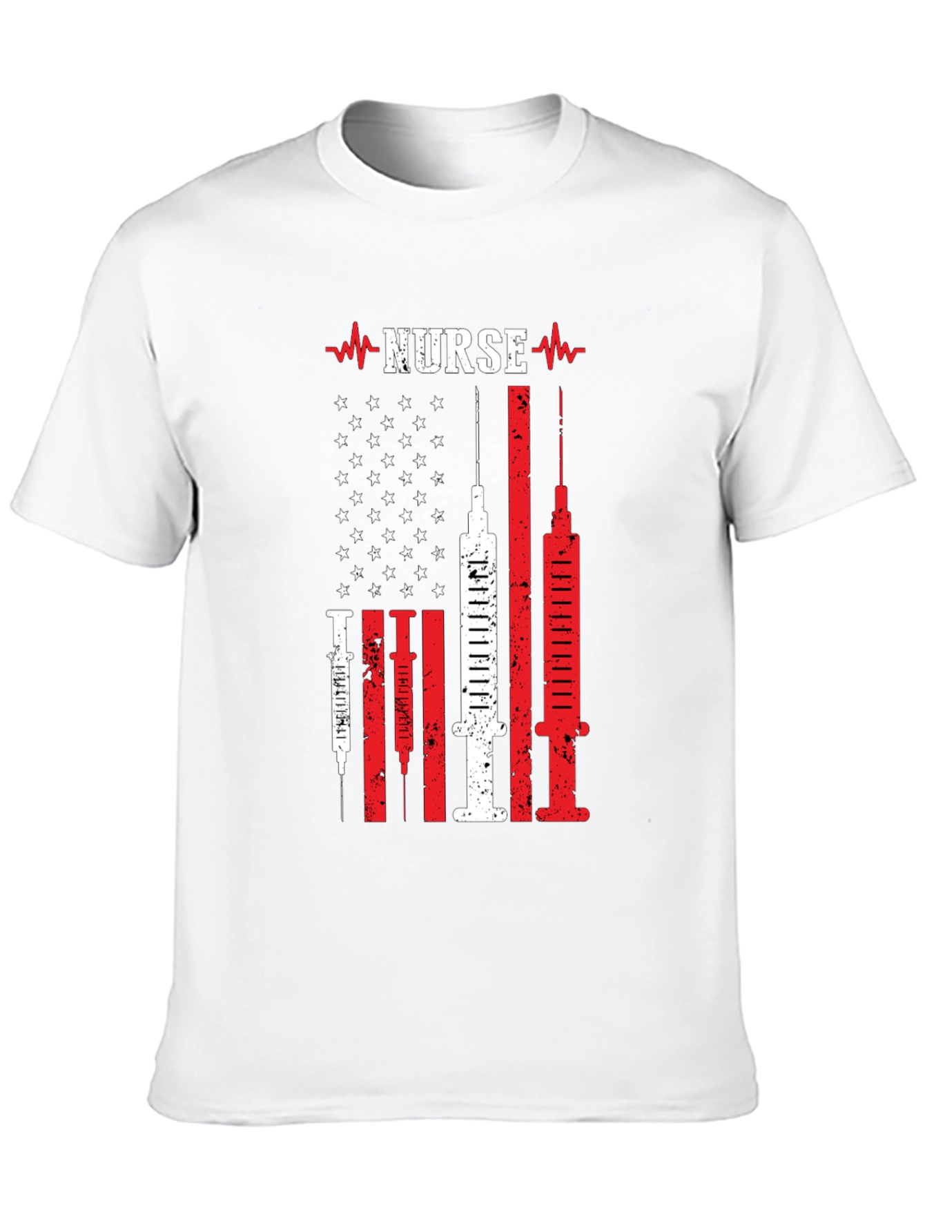 Nurse American Flag Syringe T-Shirt