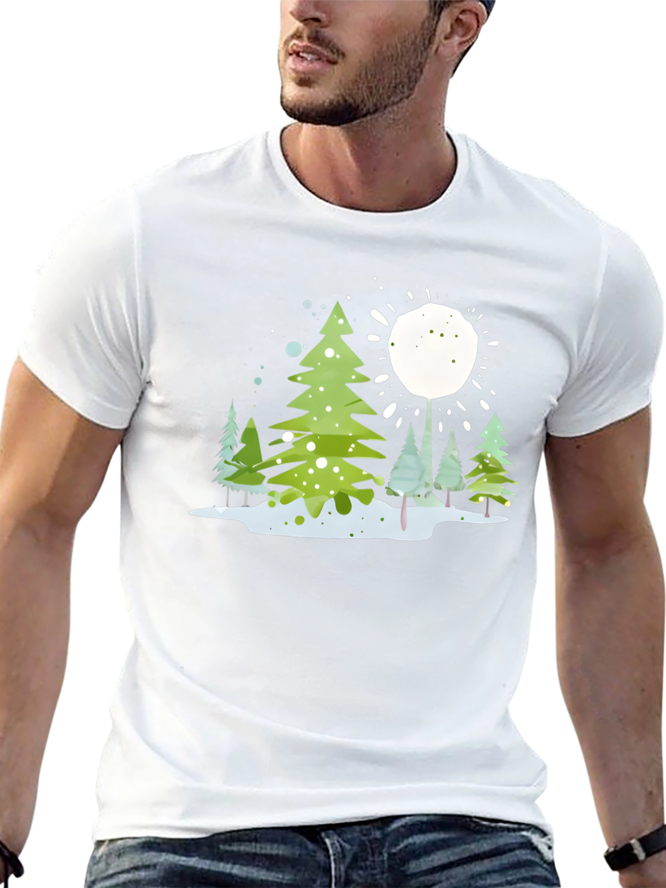 Winter Forest Graphic T-Shirt