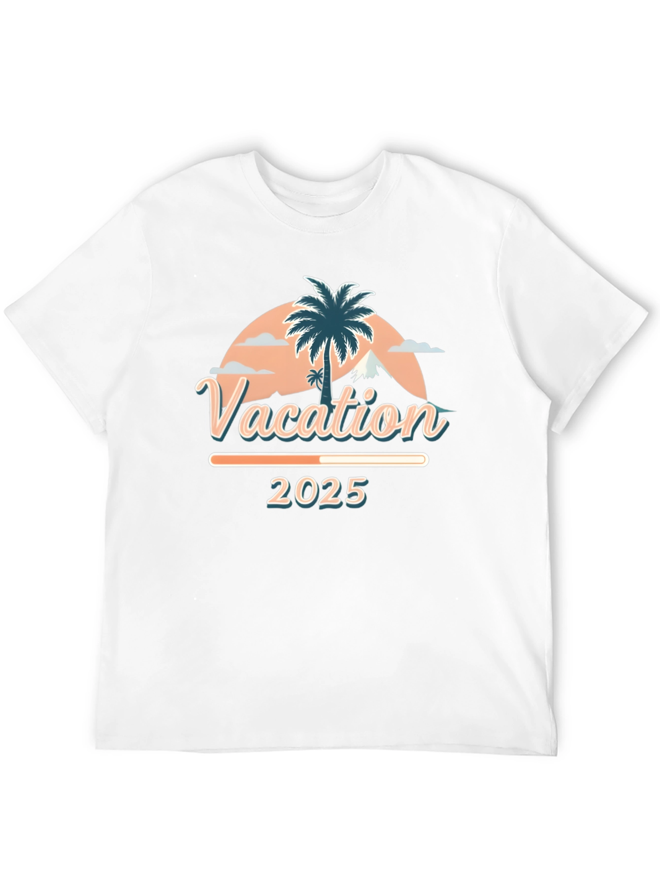 Vacation 2025 Palm Tree Graphic T-Shirt