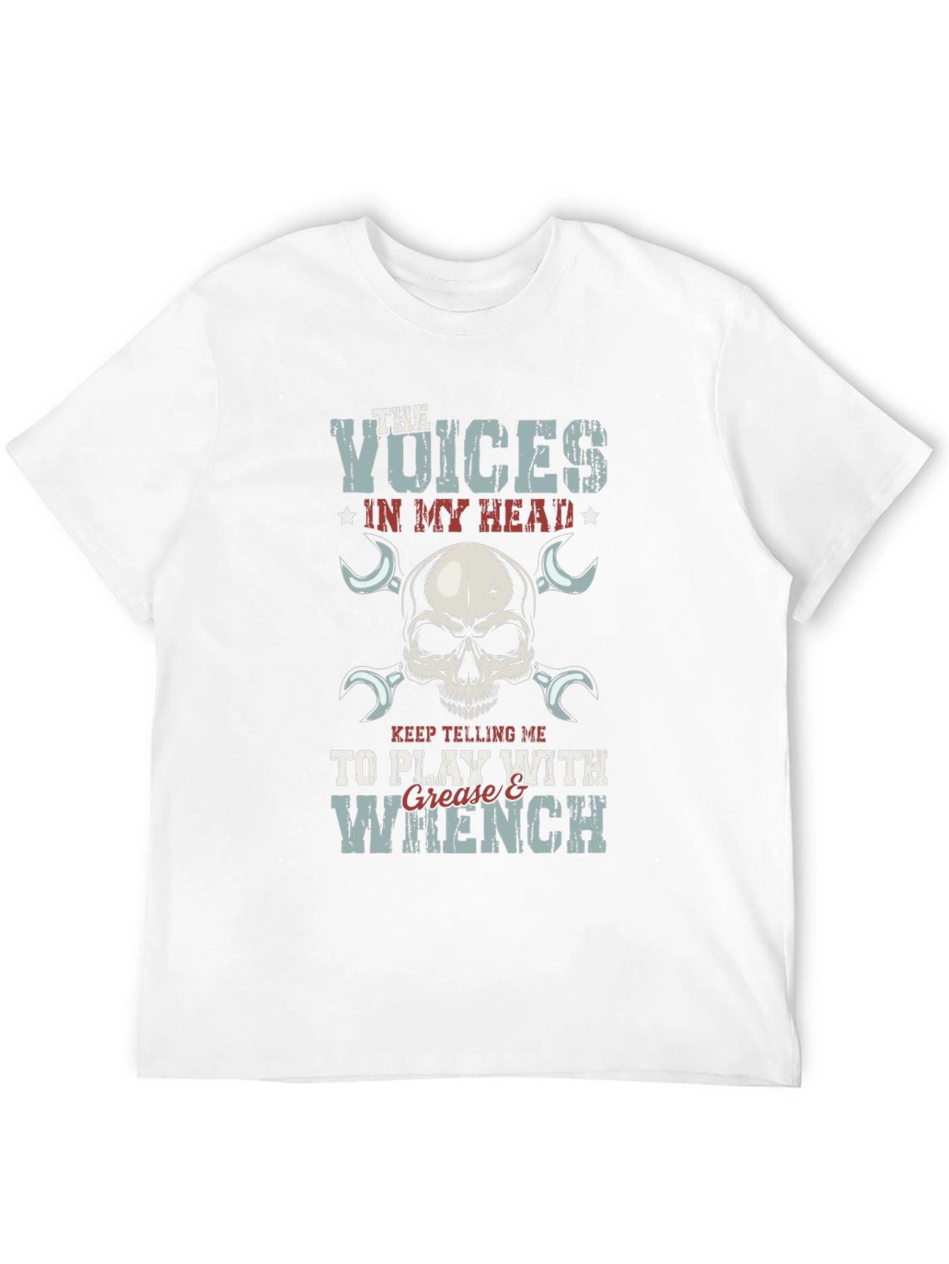 Voices in My Head T-Shirt: Grease & Wrench Design
