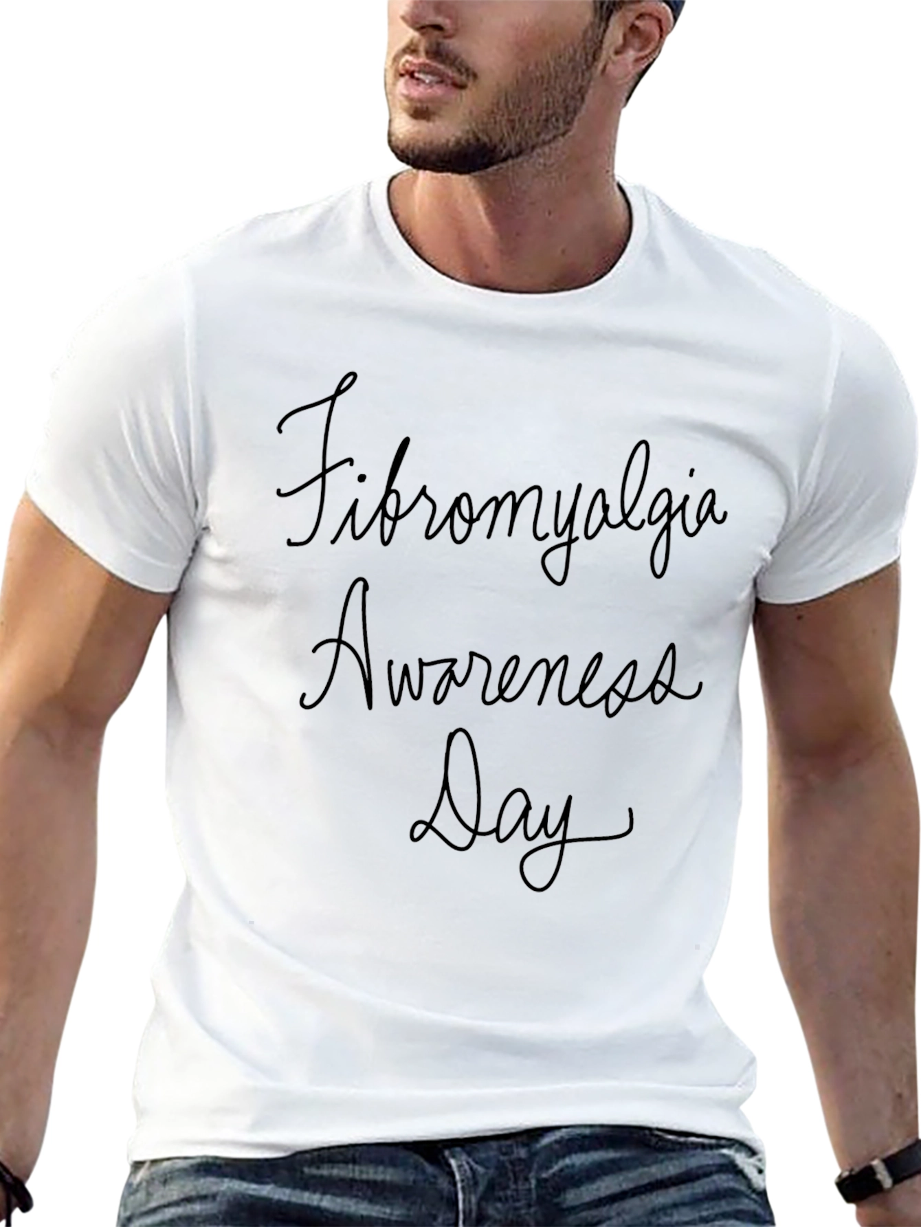 Fibromyalgia Awareness Day Black T-Shirt