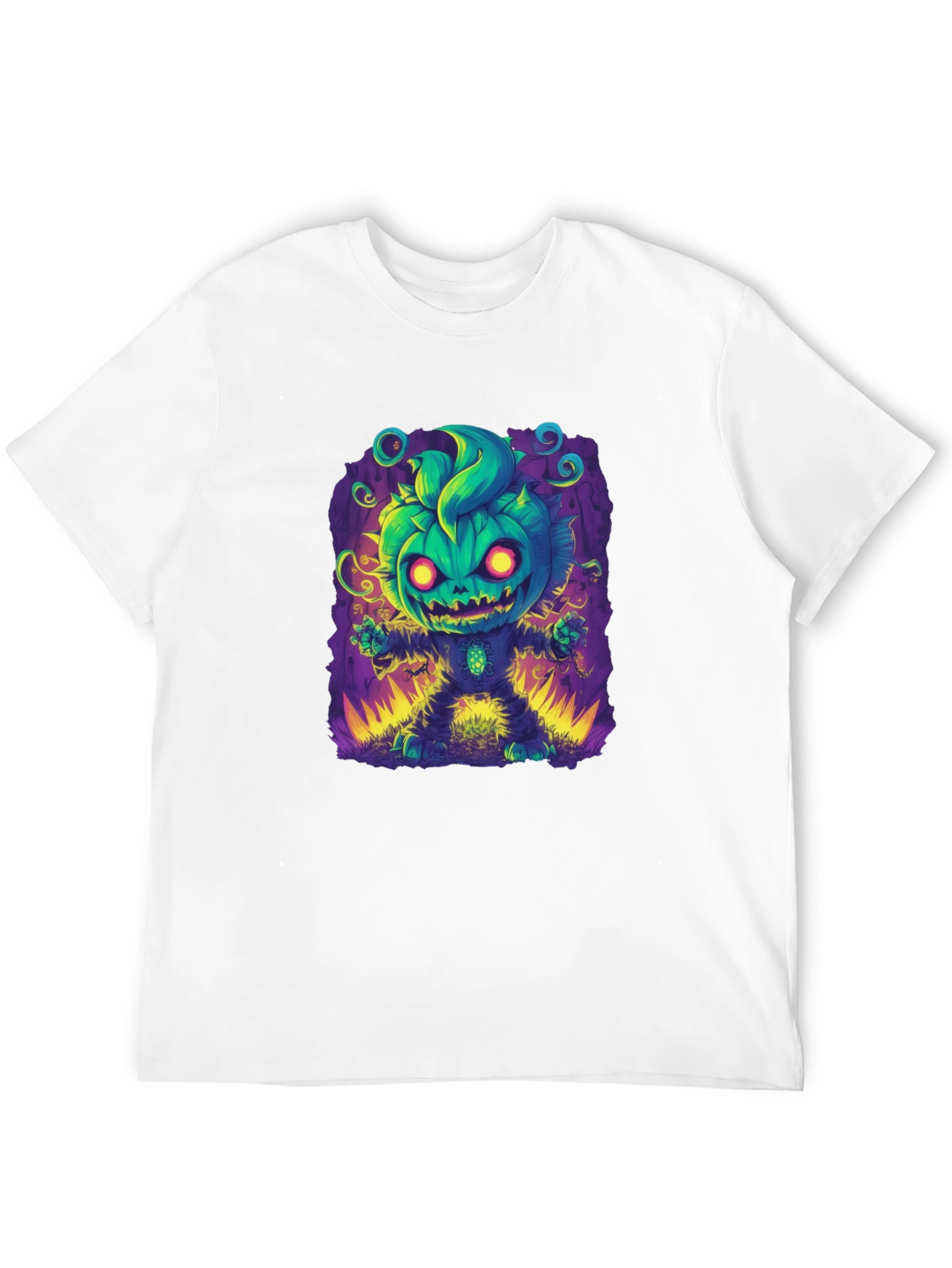 Spooky Pumpkin Character Graphic Tee - Halloween