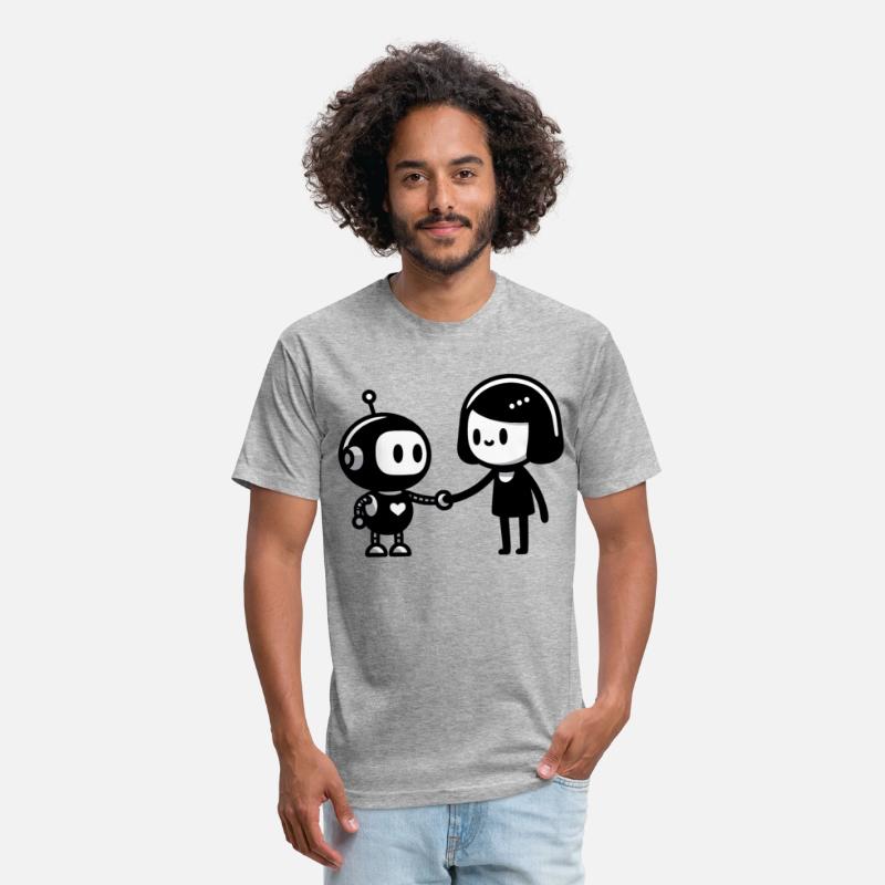 AI Ethics Robot Shaking Hands with a Woman