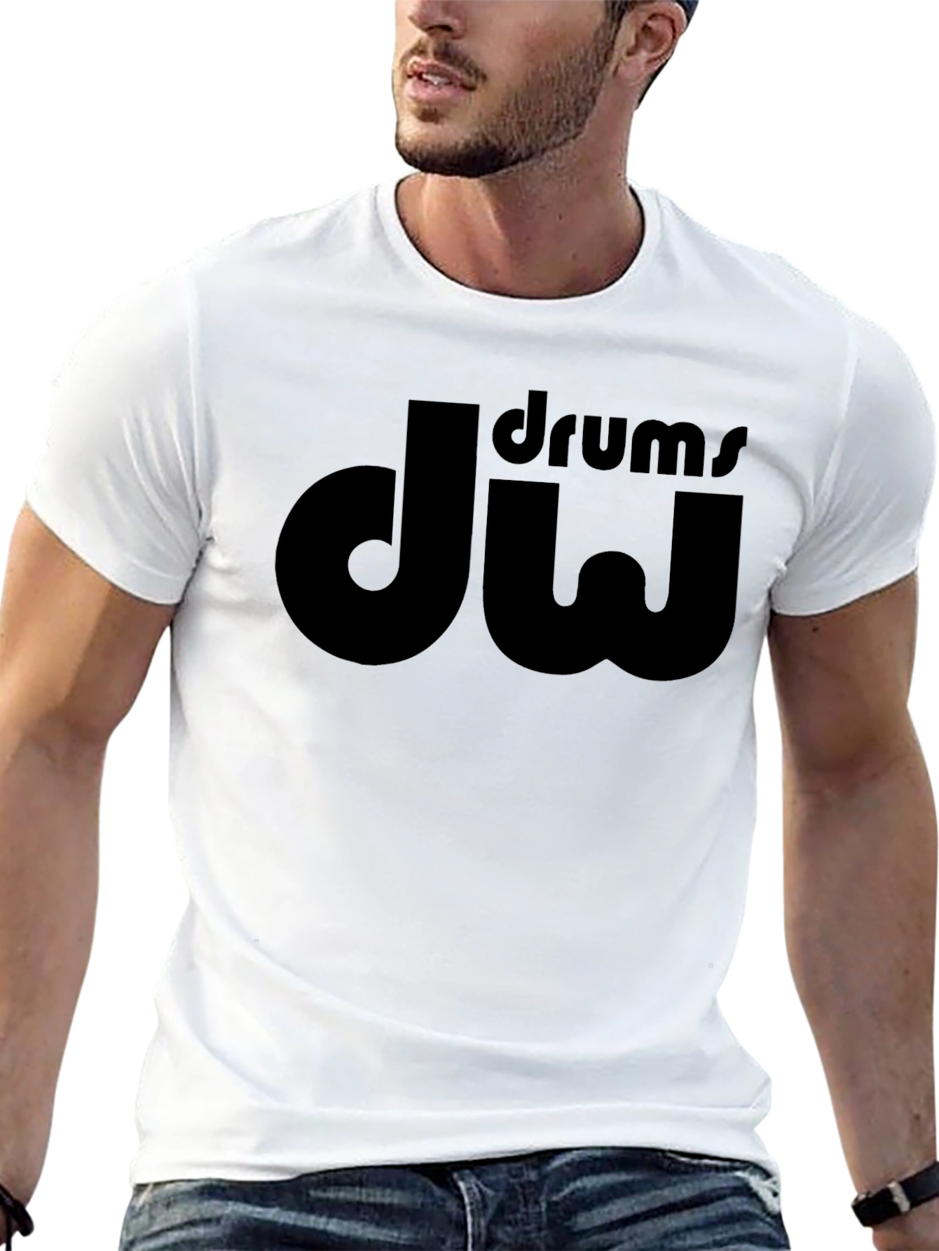 DW Drums Black T-Shirt - Music Apparel