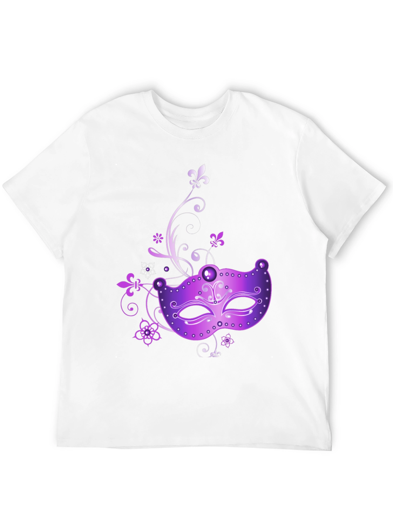 Mardi Gras Mask Graphic T-Shirt
