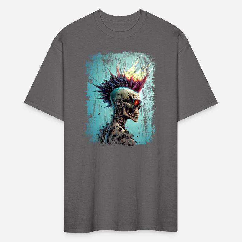 Apocalyptic Punk Zombie Skull