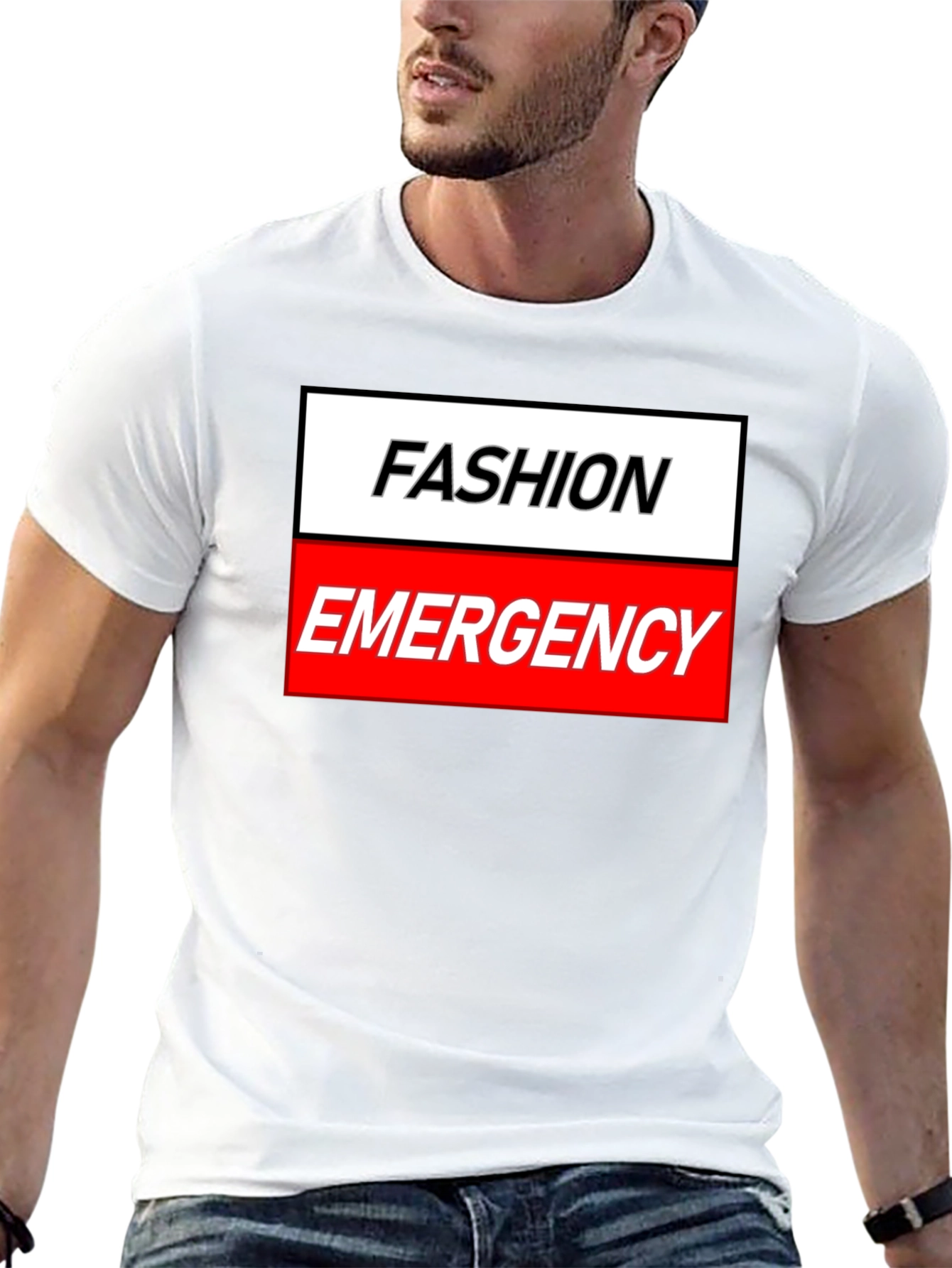 Fashion Emergency Graphic Tee - Trendy Humor Shirt