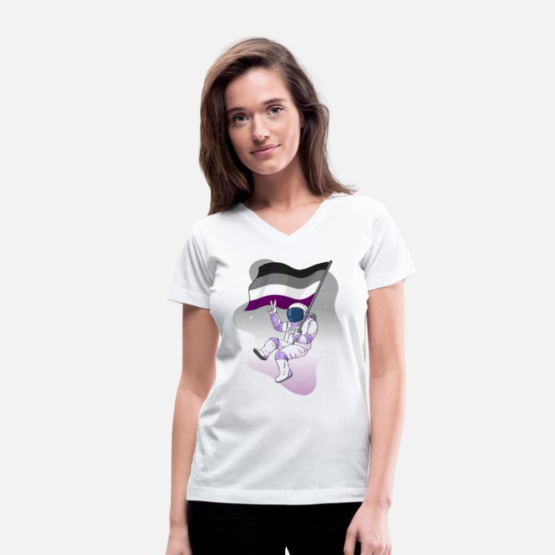 Asexual Pride Ace Flag Space Astronaut Subtle