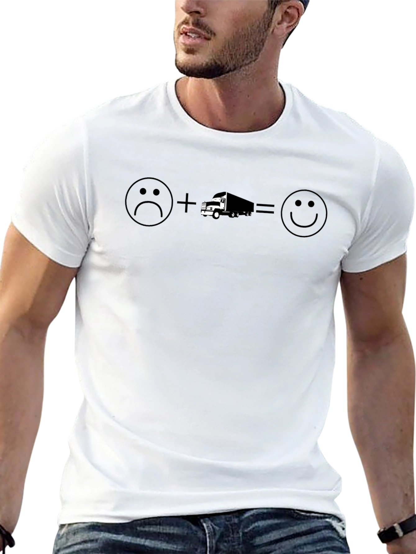 Truckers Equation Graphic T-Shirt - Black