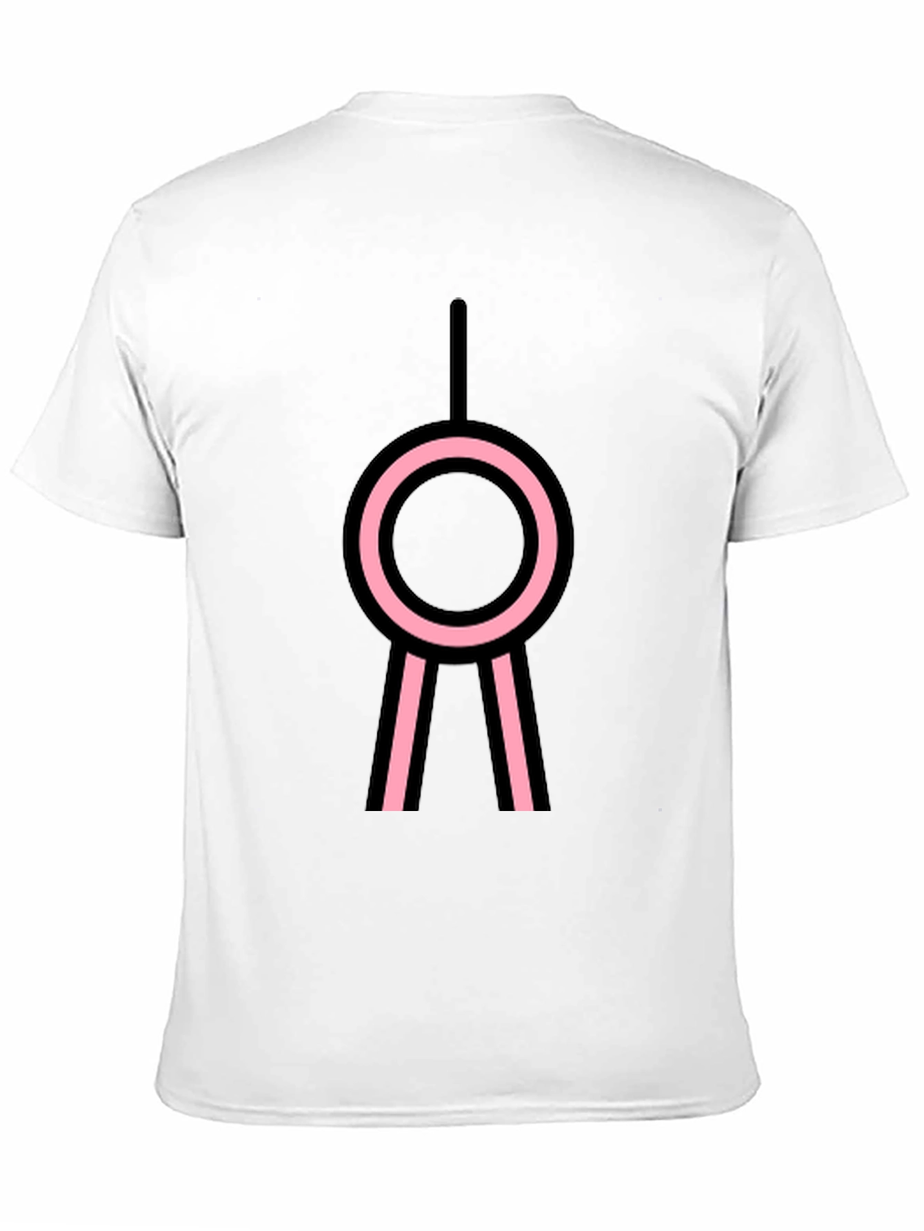 Abstract Symbol Graphic Black T-Shirt