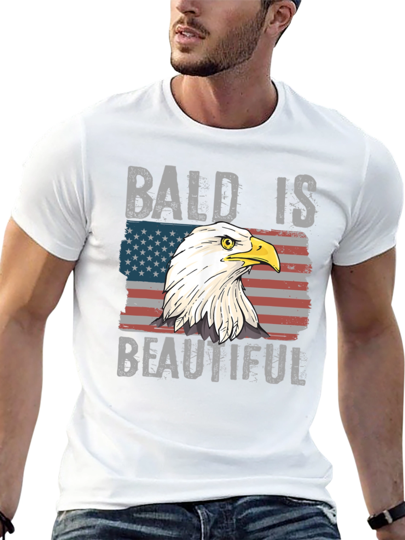 Bald Is Beautiful Eagle T-Shirt