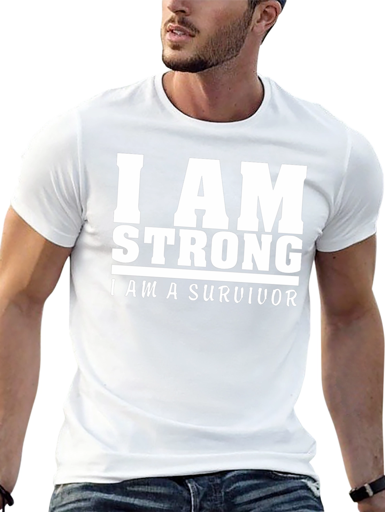 I Am Strong Survivor Graphic T-Shirt