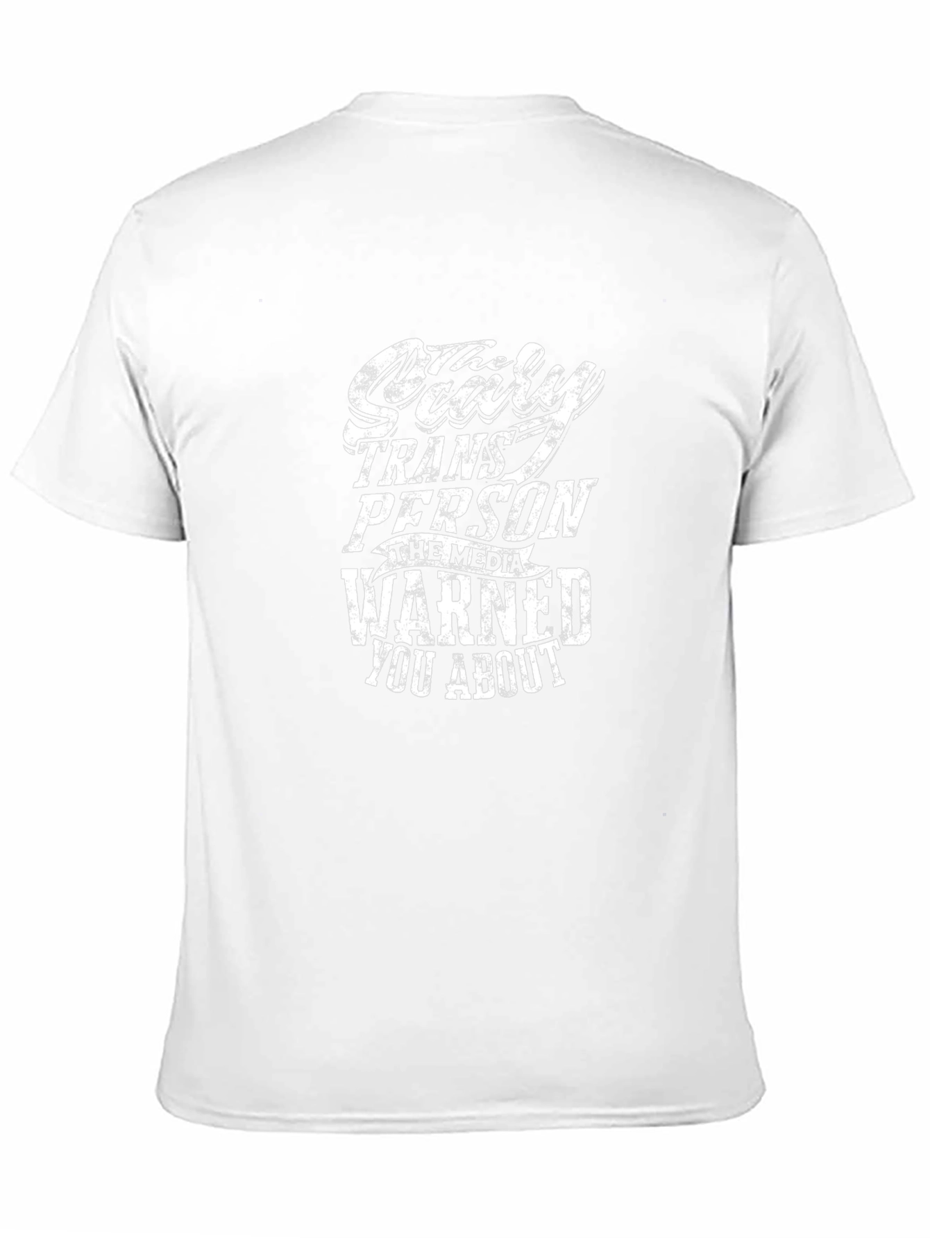 Scary Trans Person T-Shirt Bold Graphic Tee