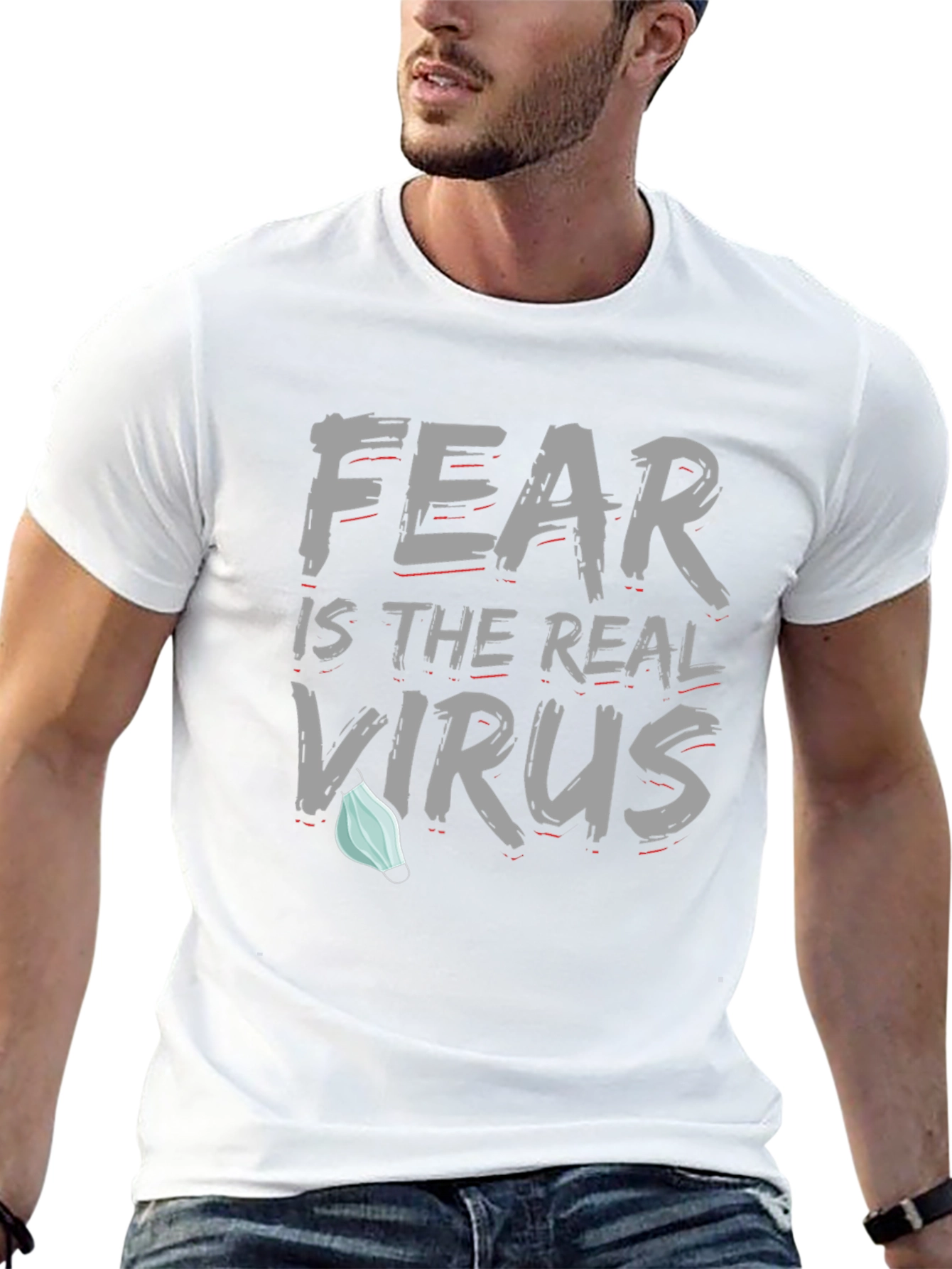 Fear is the Real Virus Graphic Tee