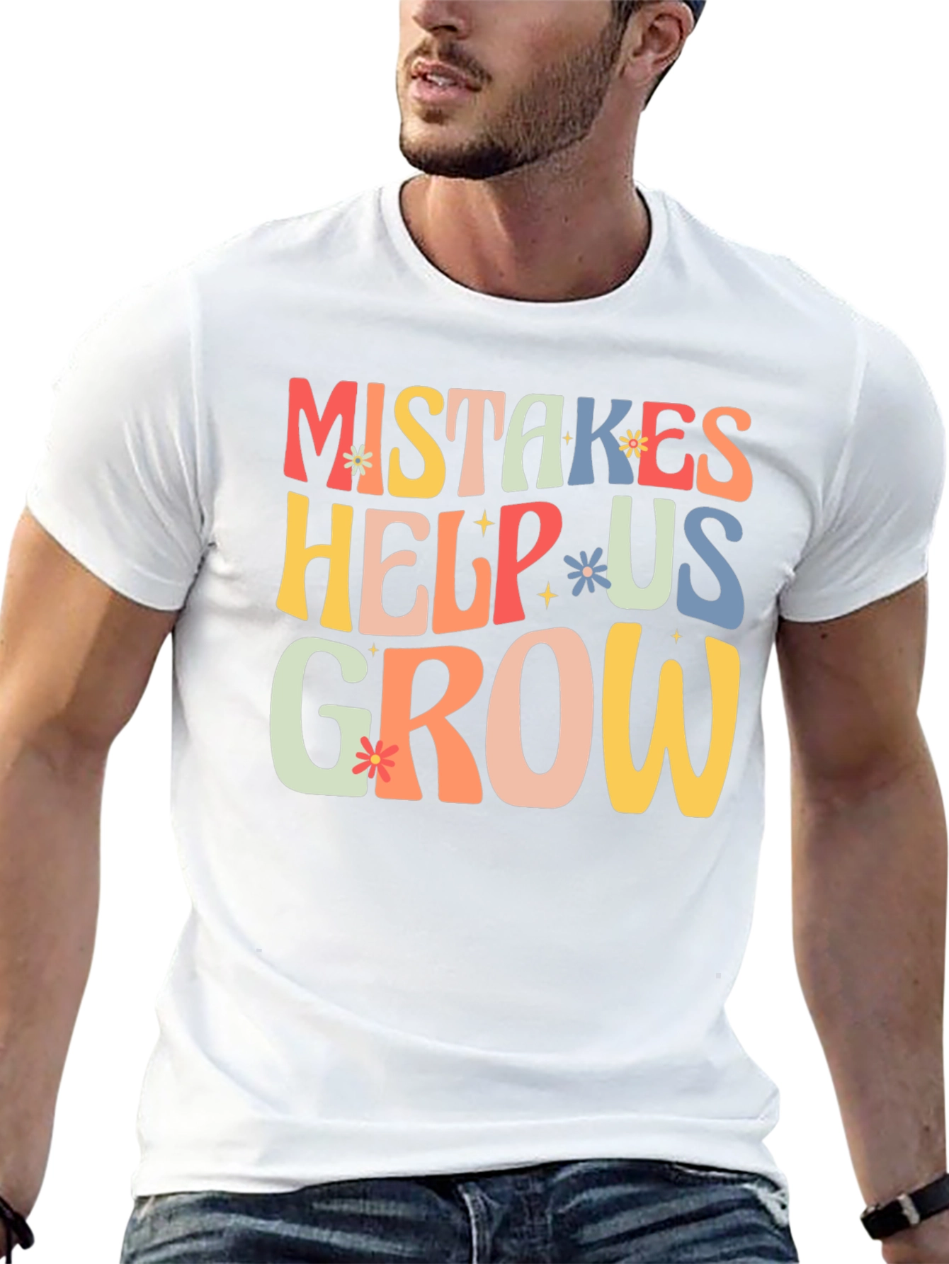 Mistakes Help Us Grow T-Shirt - Motivational Tee