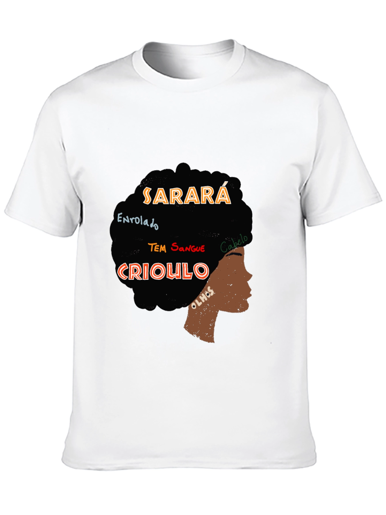 Sarara Crioulo Graphic Tee - Afro-Inspired Style