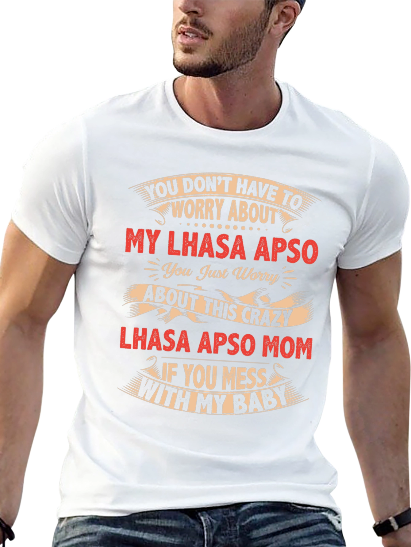 Lhasa Apso Mom Crazy Baby T-Shirt