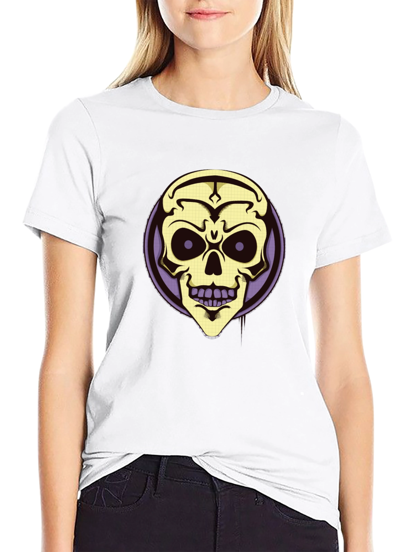 Skull Graphic T-Shirt - Black