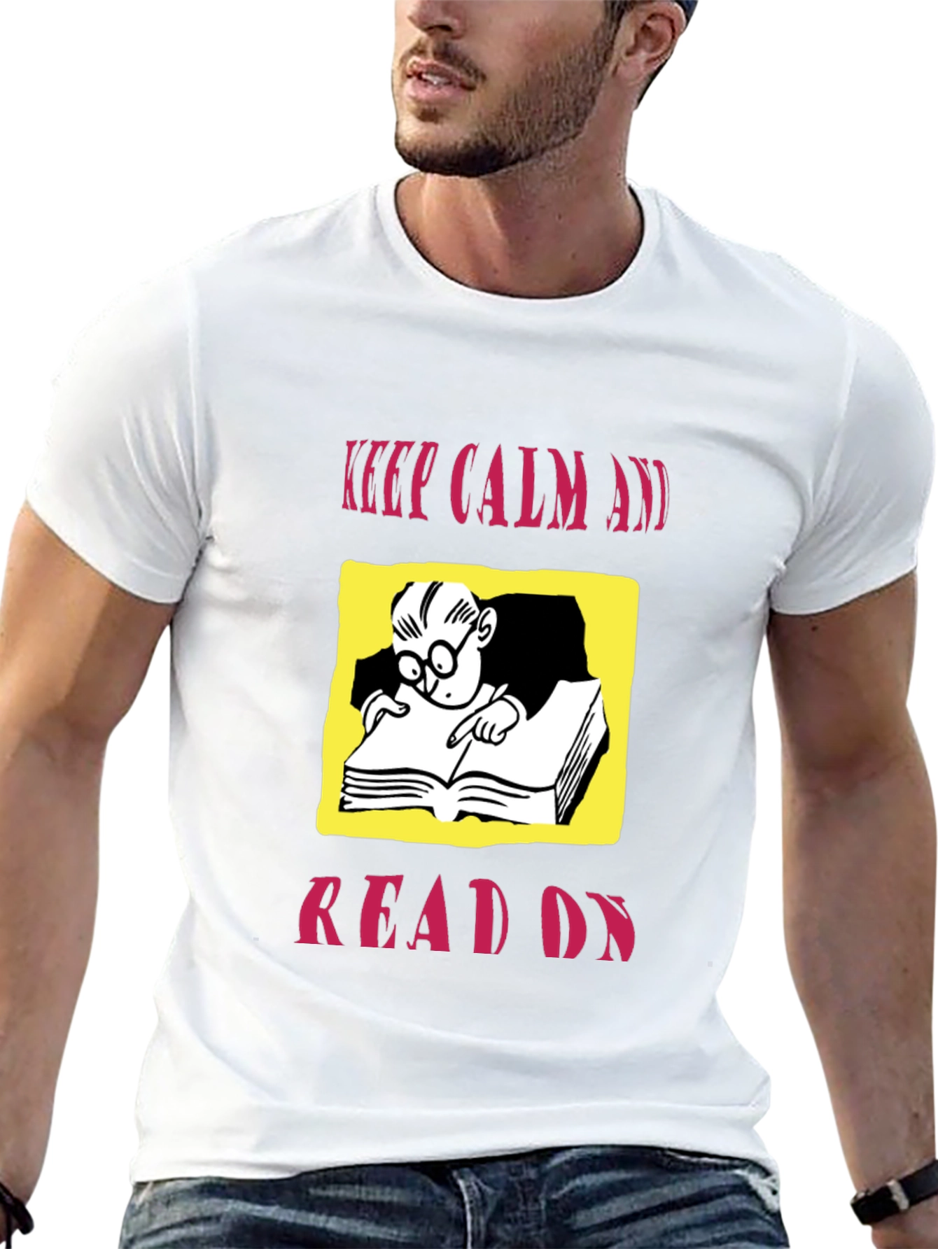 Keep Calm and Read On Graphic Tee