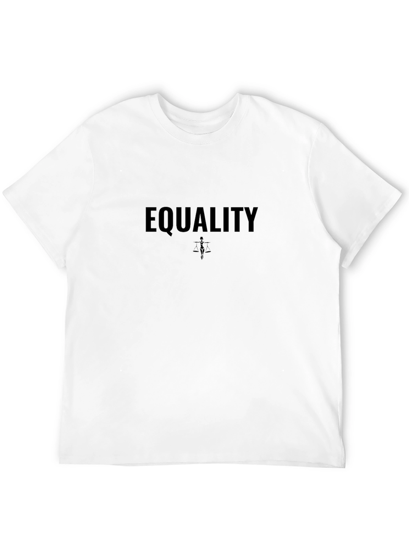 Equality Black T-Shirt - Justice & Fairness