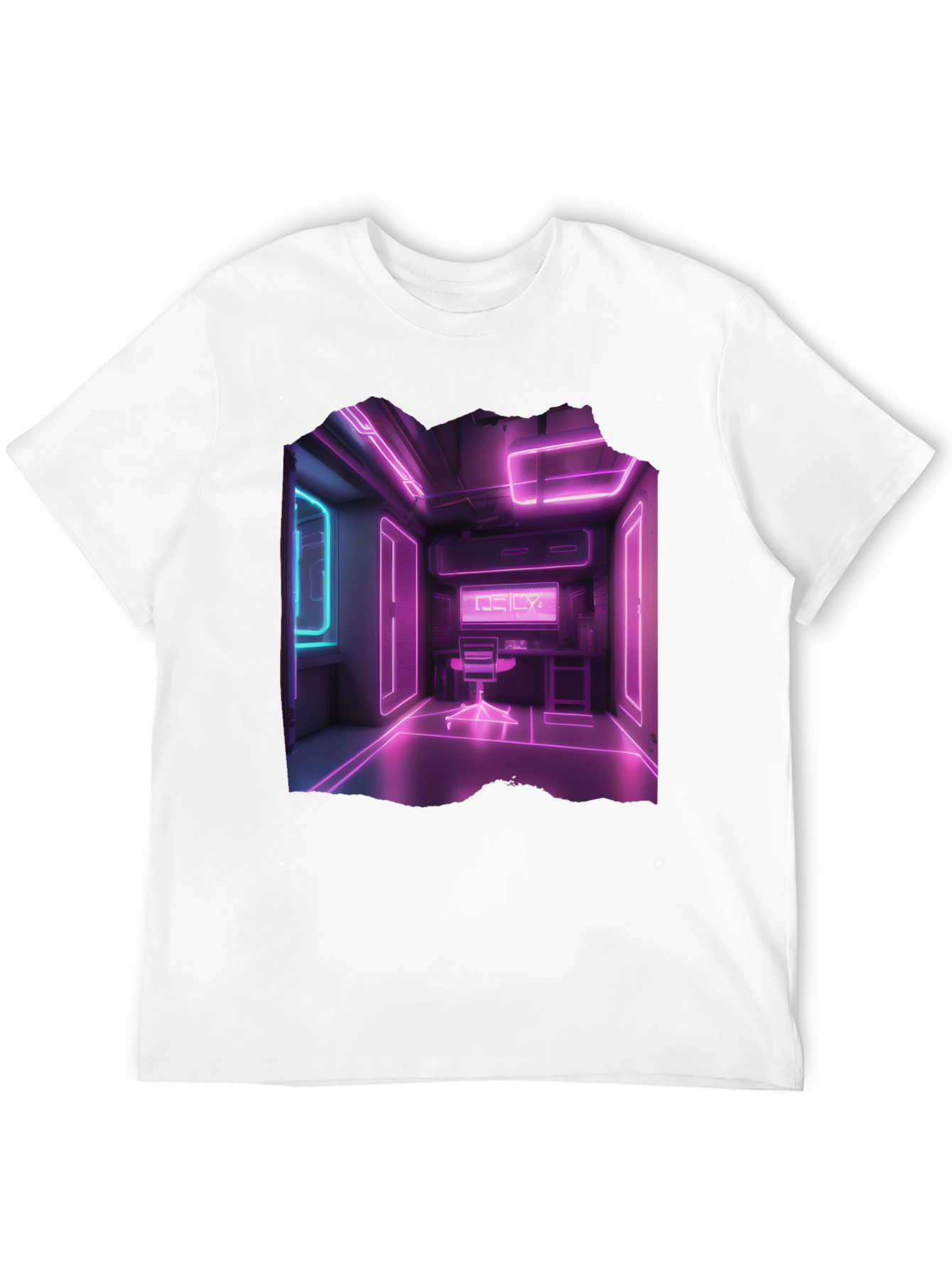 Neon Room Graphic Black T-Shirt