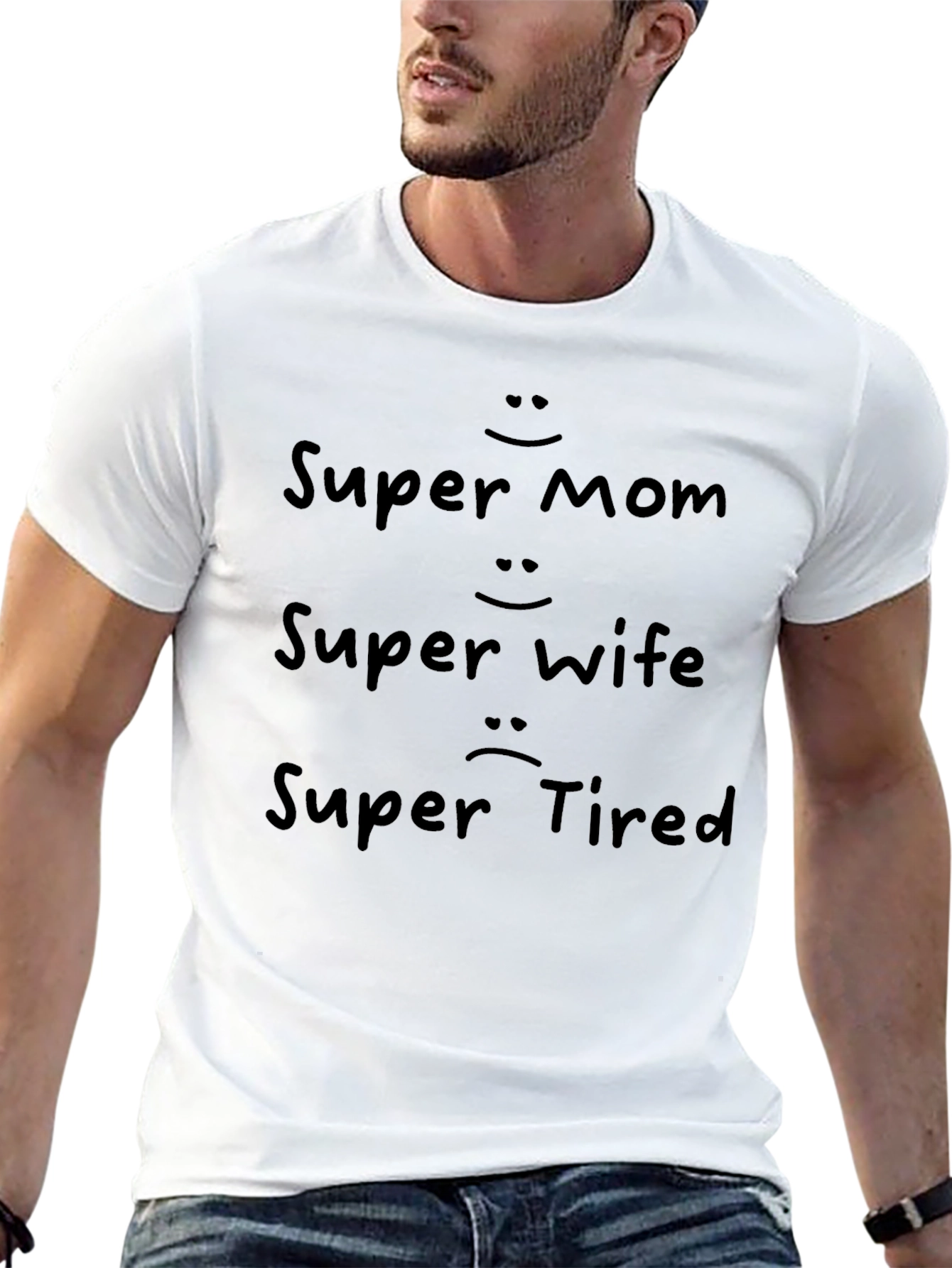 Super Mom Wife Tired T-Shirt - Fun Womens Tee