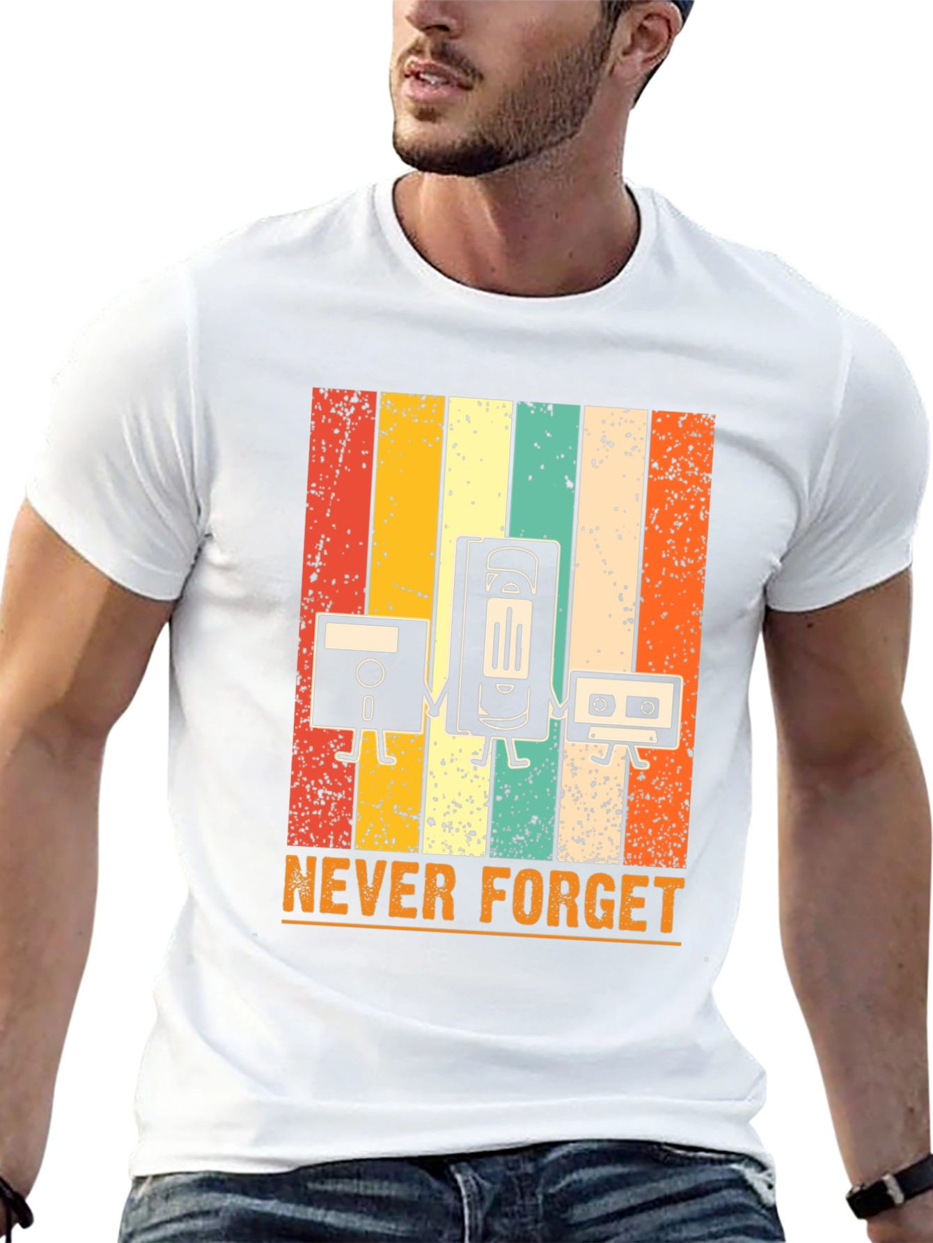 Retro Media T-Shirt - Never Forget