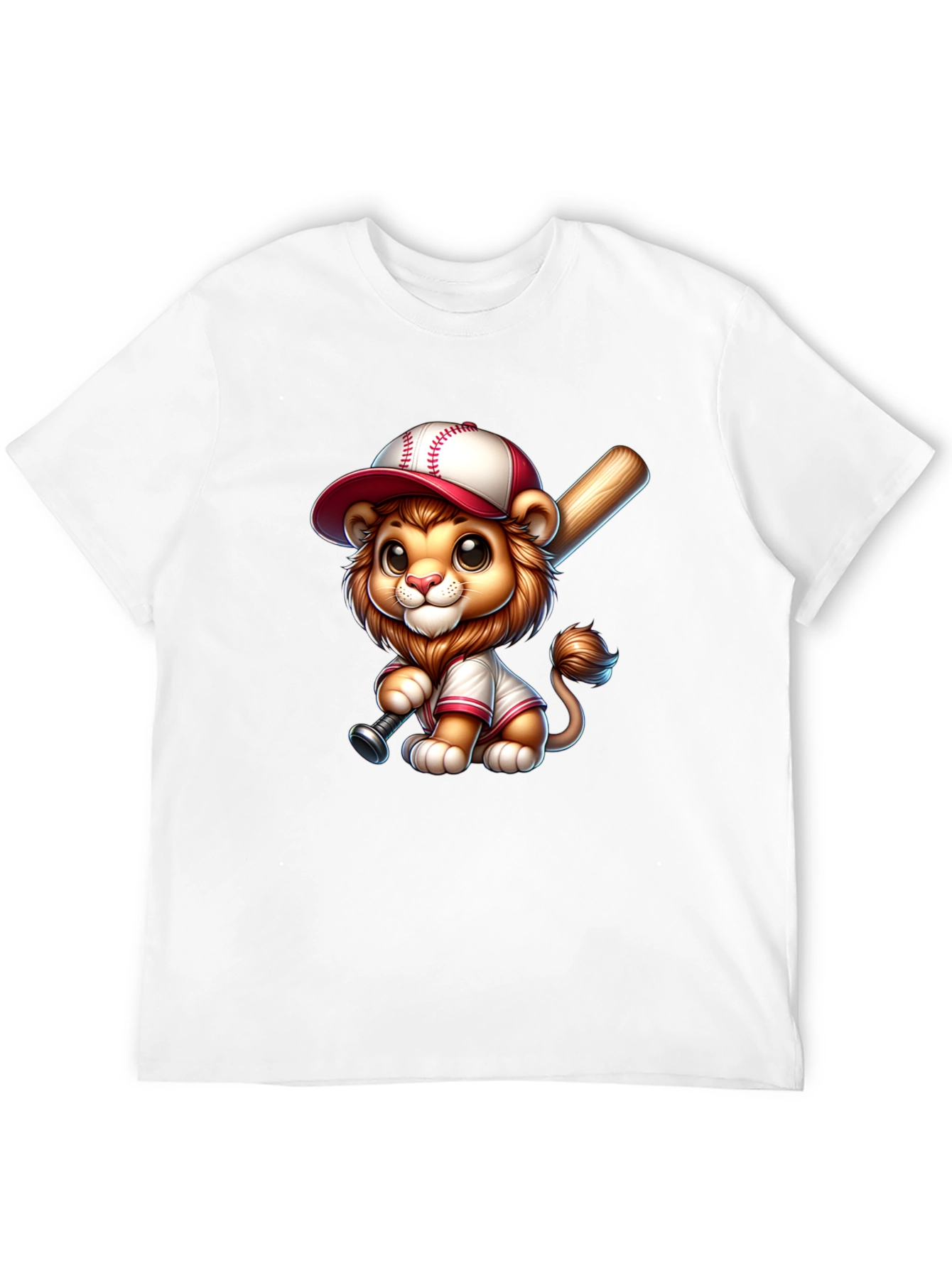Cute Lion Baseball T-Shirt