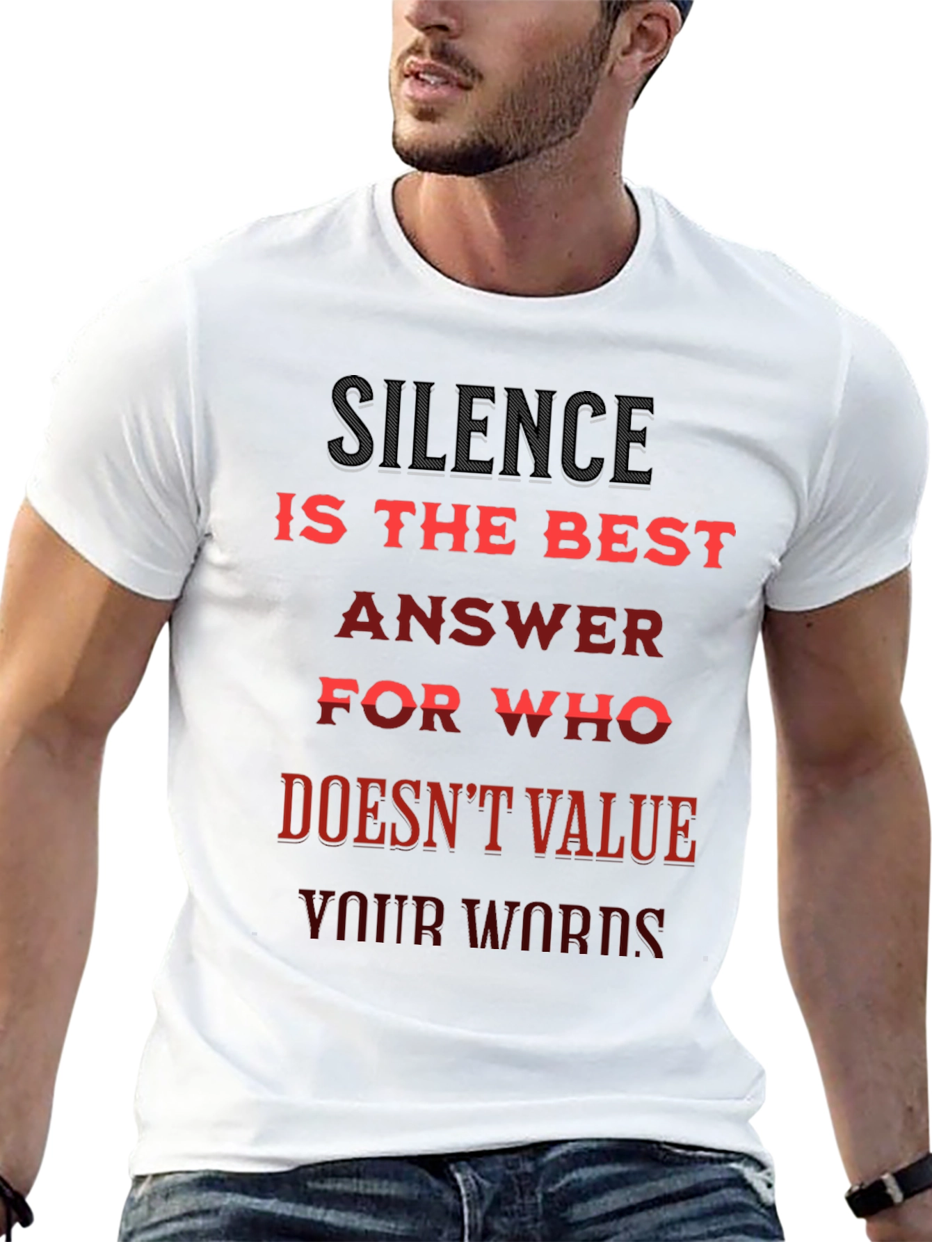 Silence is Best Tee - Slogan T-Shirt