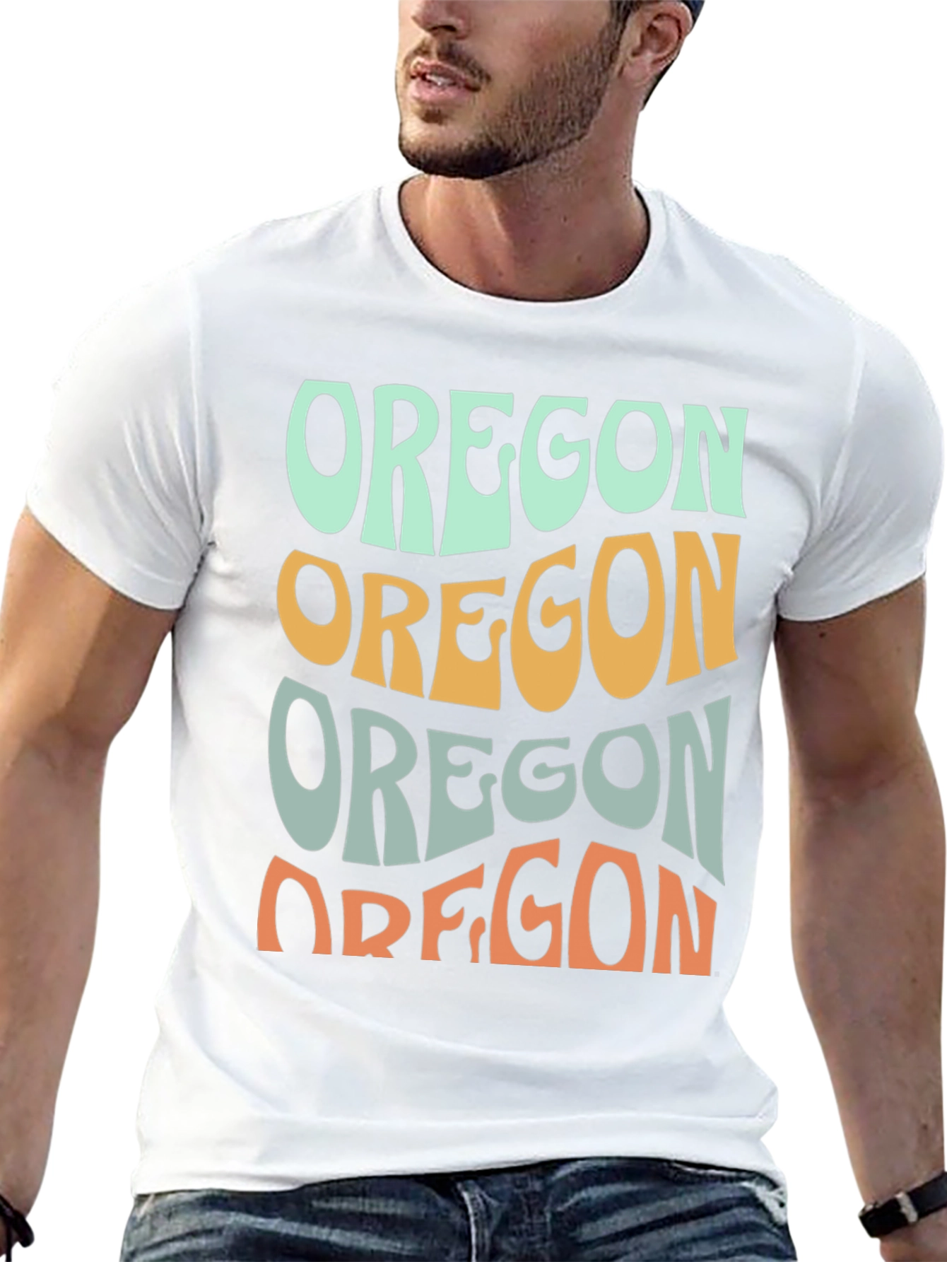 Retro Oregon Graphic Tee - Stylish Comfort