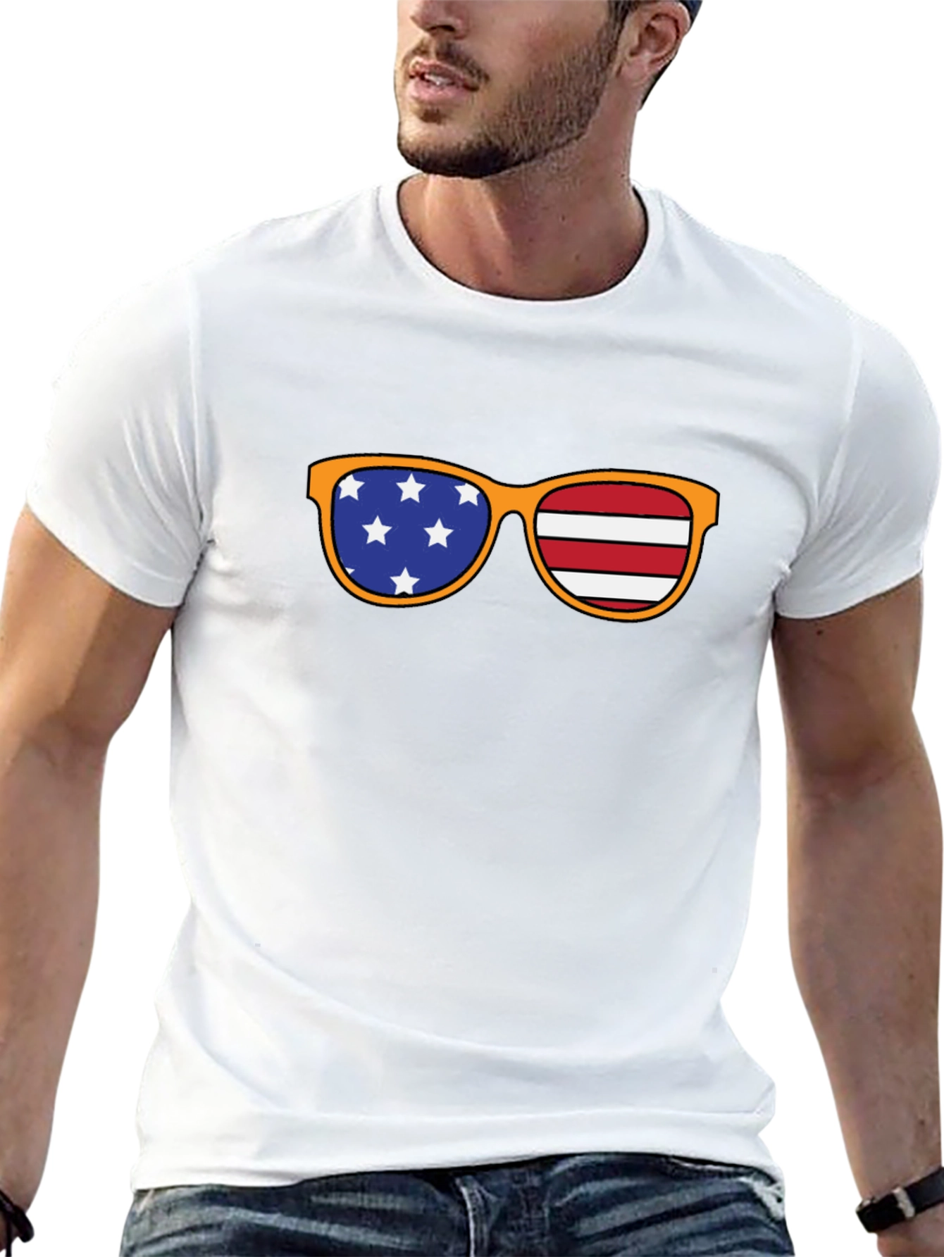 Patriotic Sunglasses T-Shirt - USA Pride