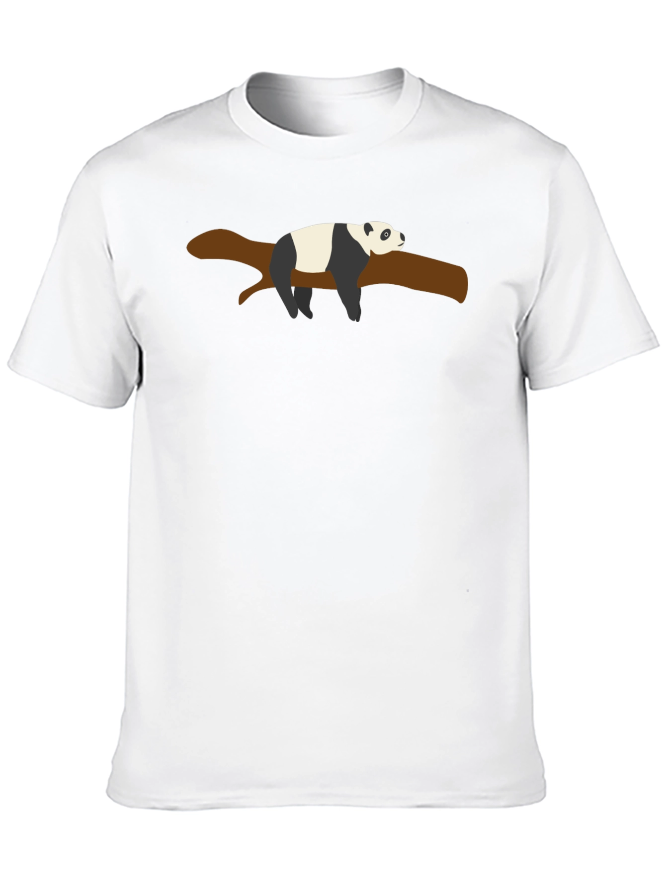 Lazy Panda Branch Black T-Shirt