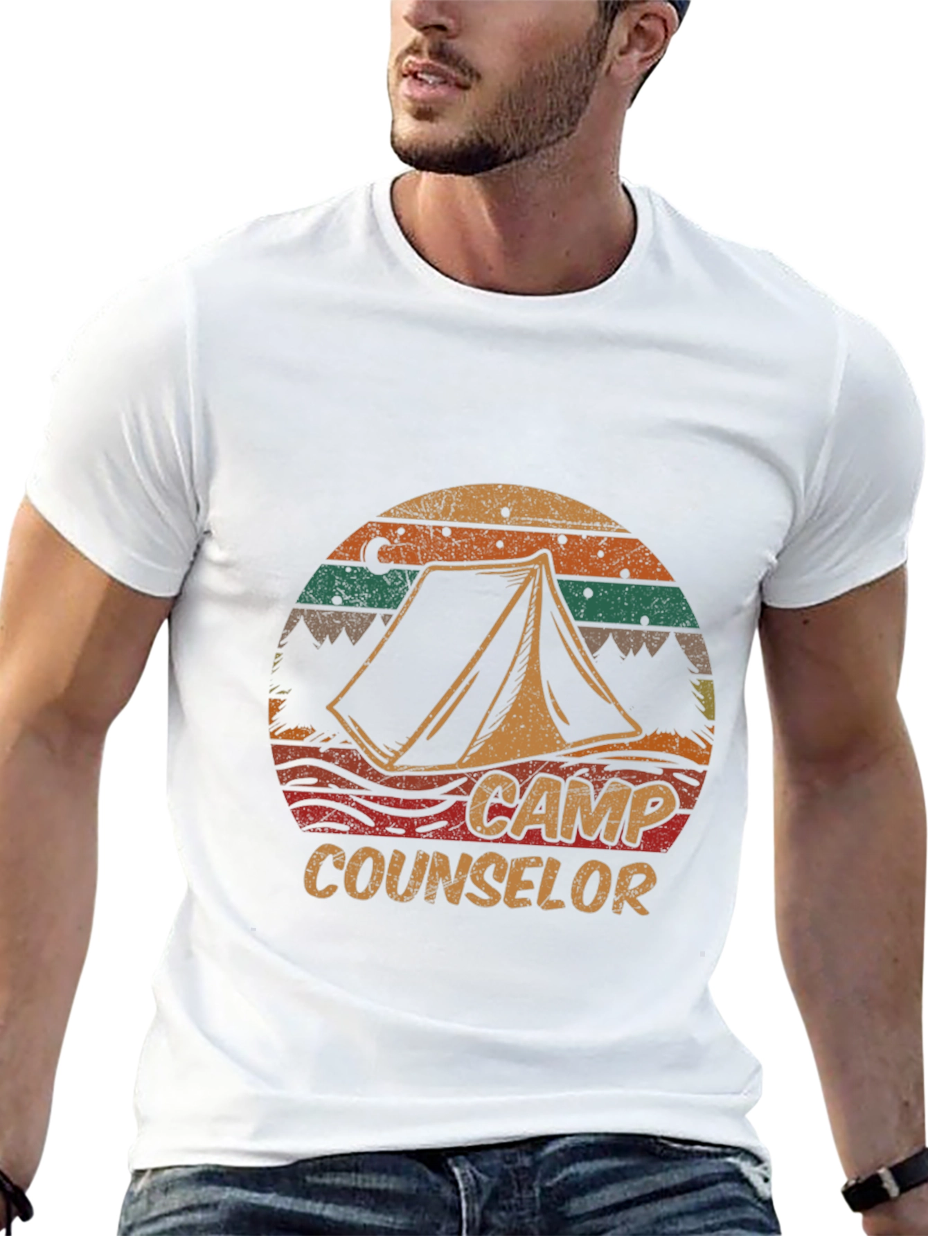 Camp Counselor Retro T-Shirt - Camping Tee