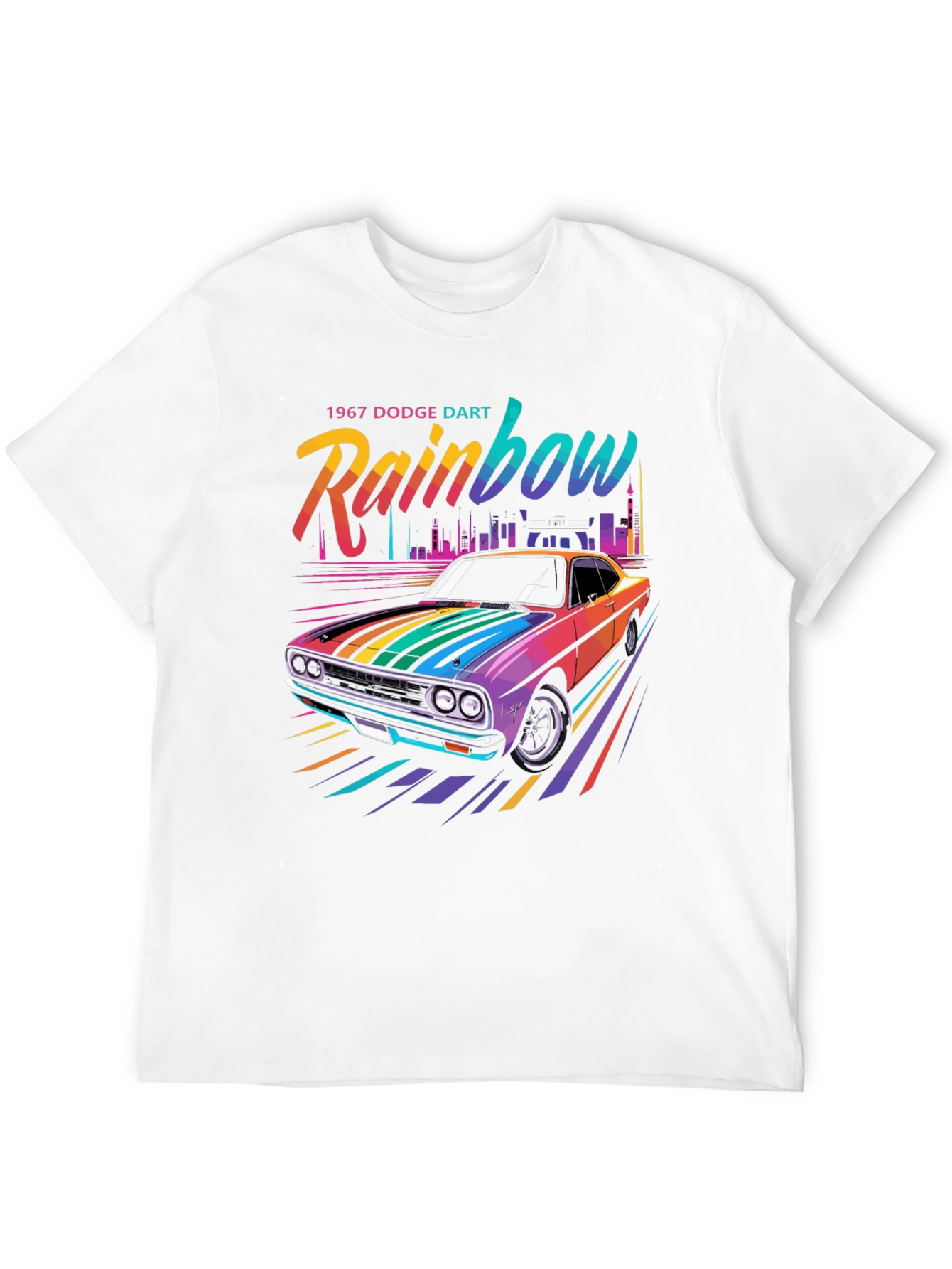 Rainbow 1967 Dodge Dart Graphic T-Shirt