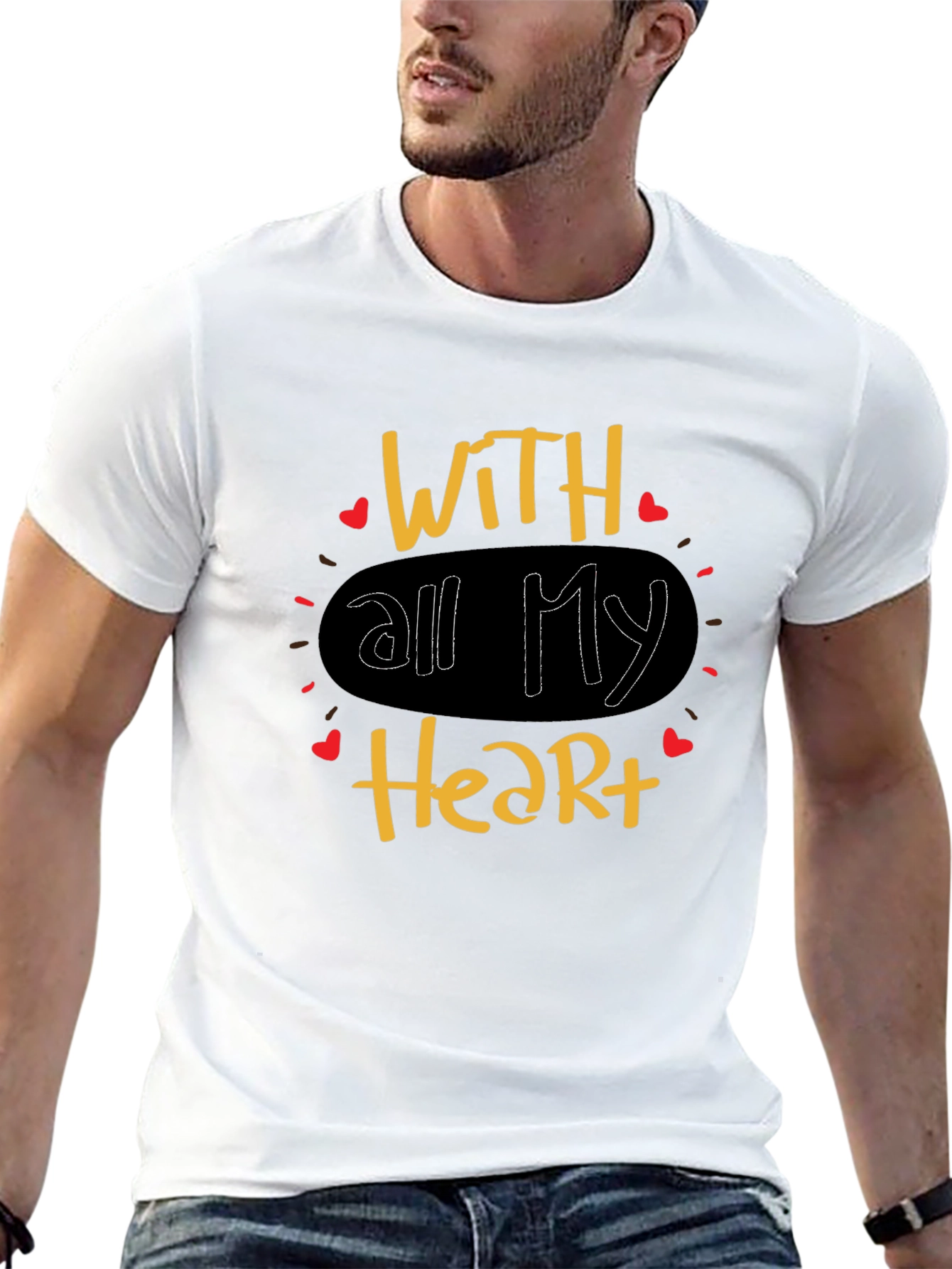 With All My Heart Graphic Tee