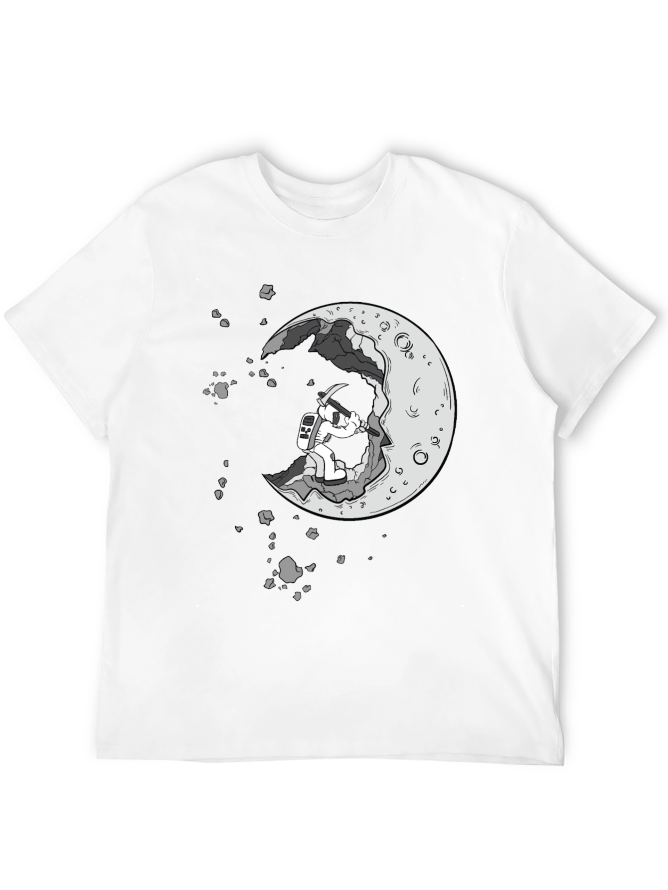 Moon Miner Graphic Tee - Black