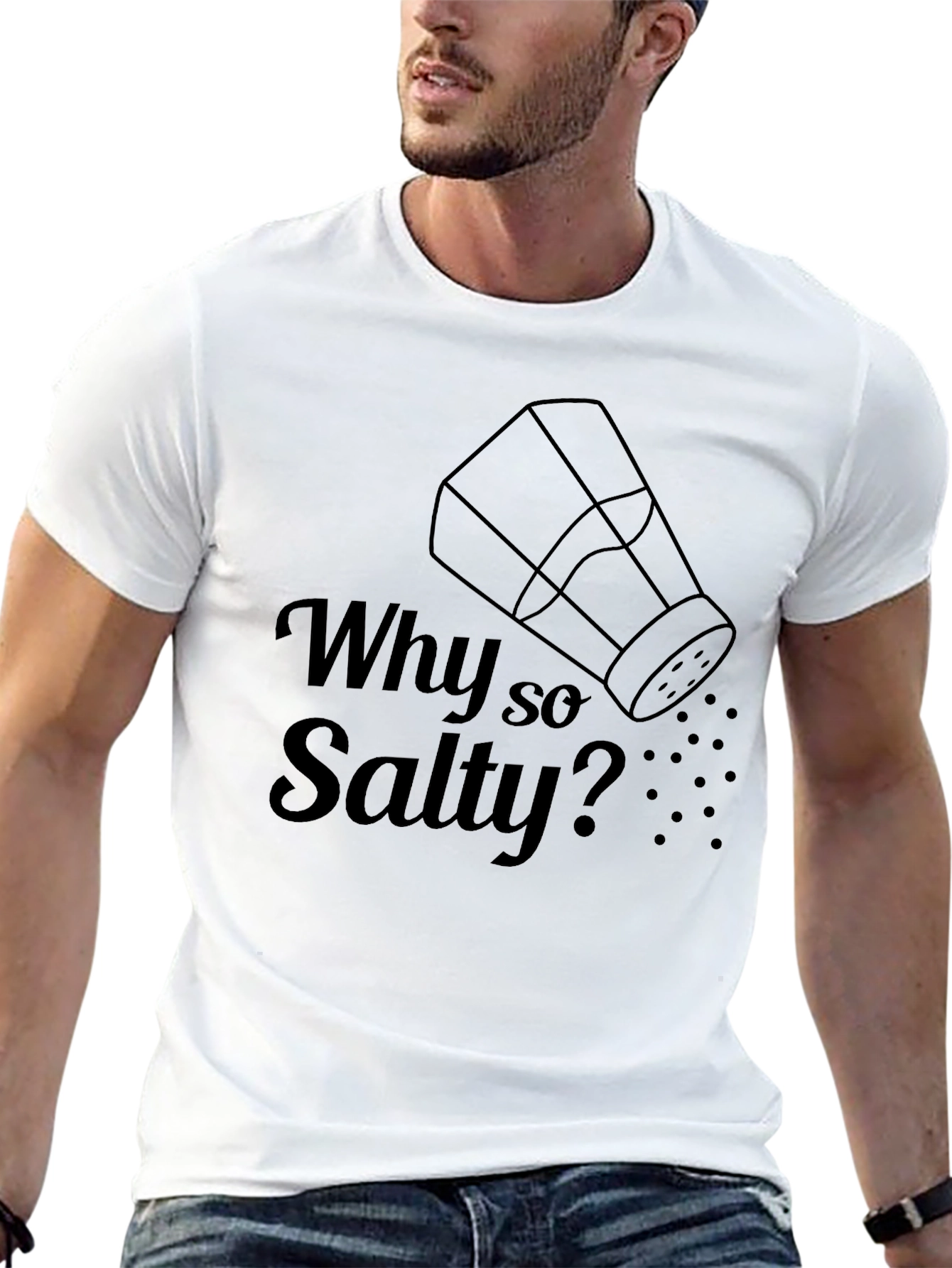 Why So Salty? Graphic T-Shirt - Novelty Design