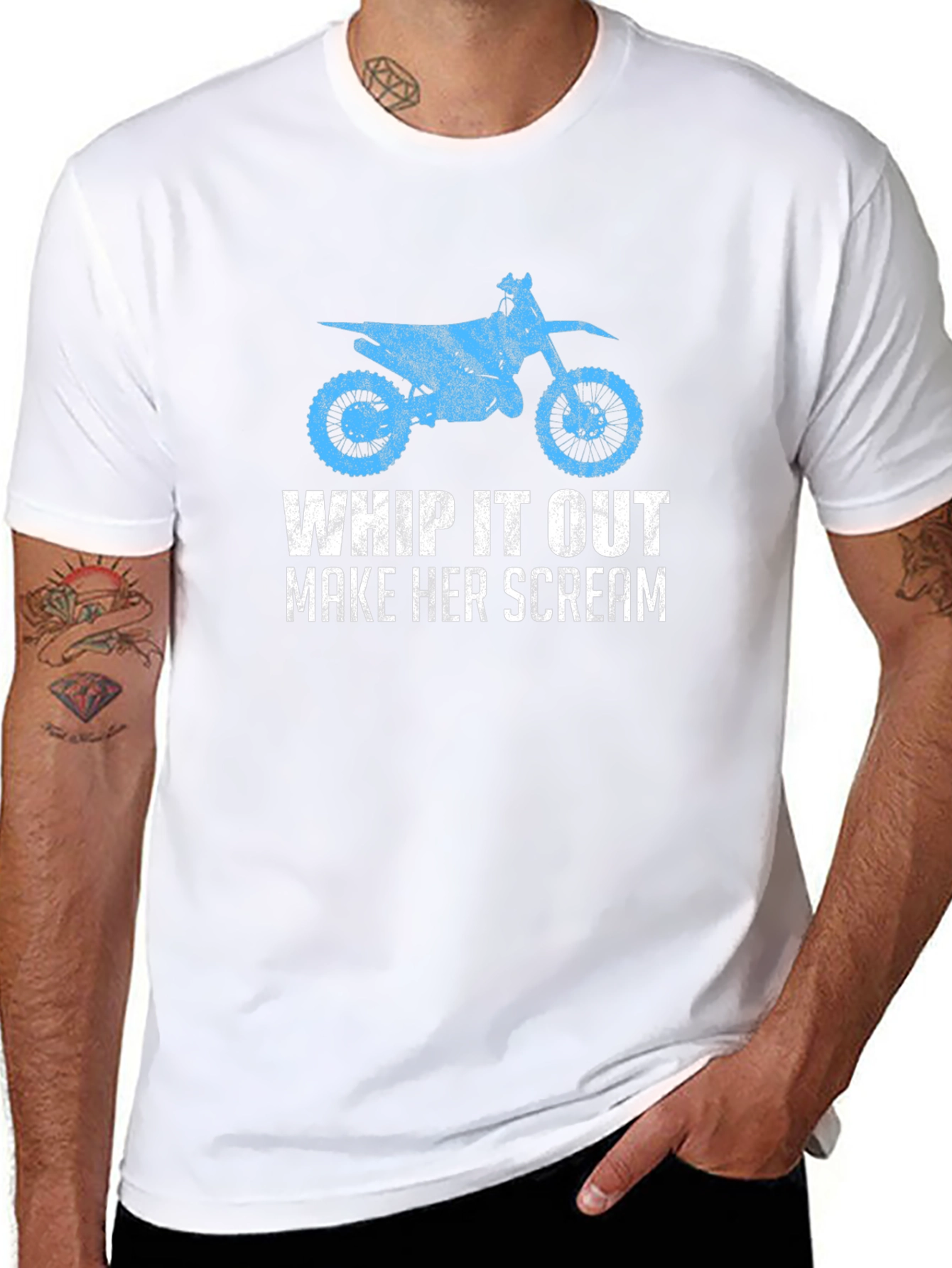Whip It Out Motorcycle Graphic Tee