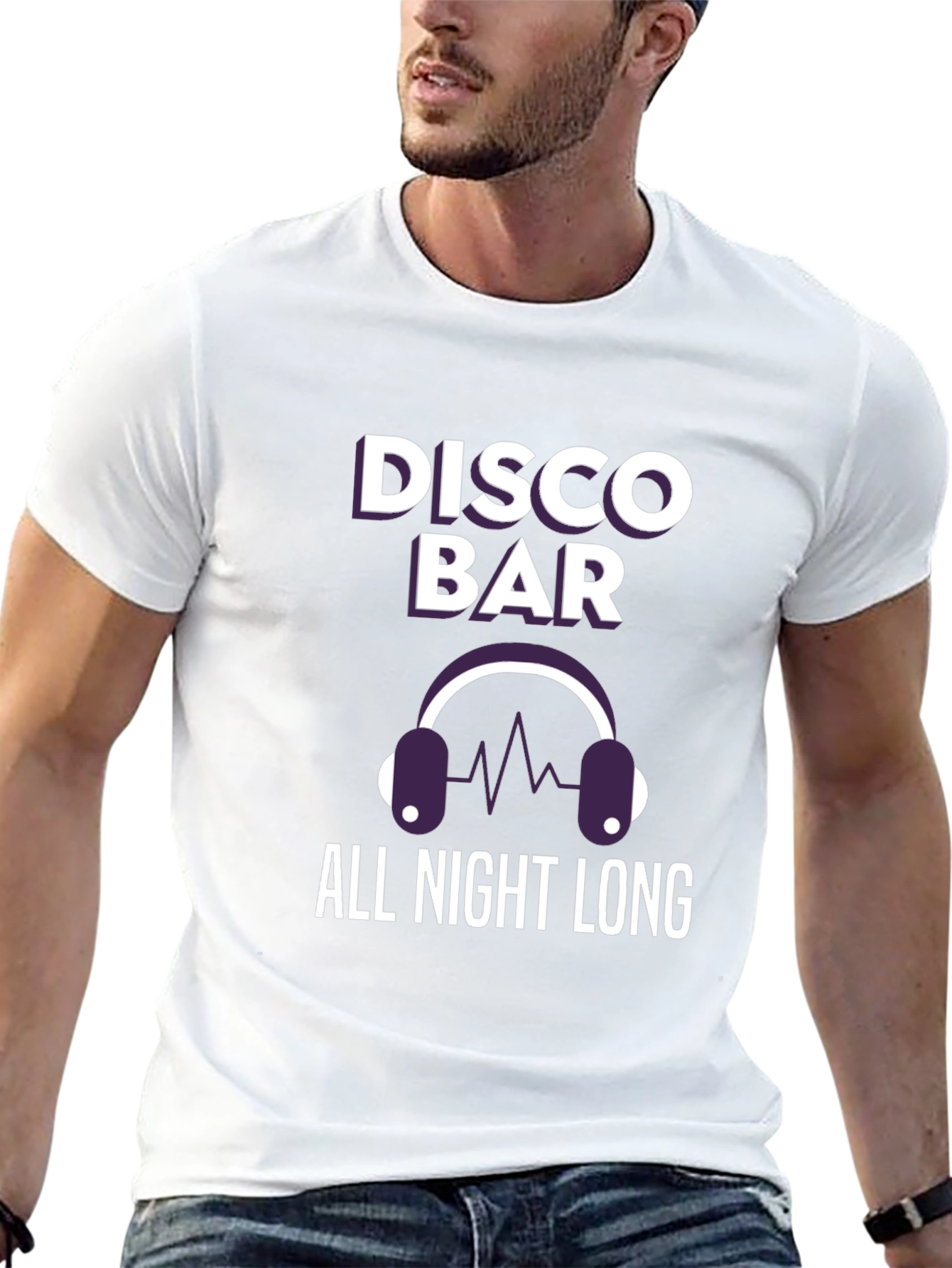 Disco Bar All Night Long Graphic T-Shirt