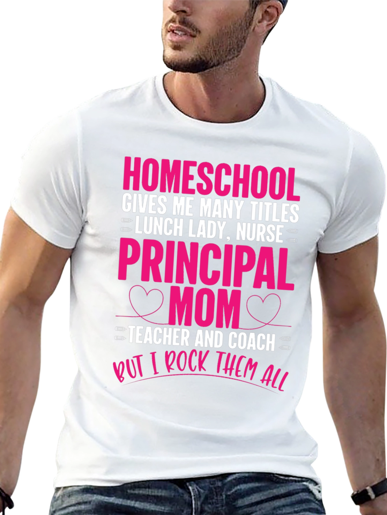 Homeschool Mom T-Shirt - Rock All Titles