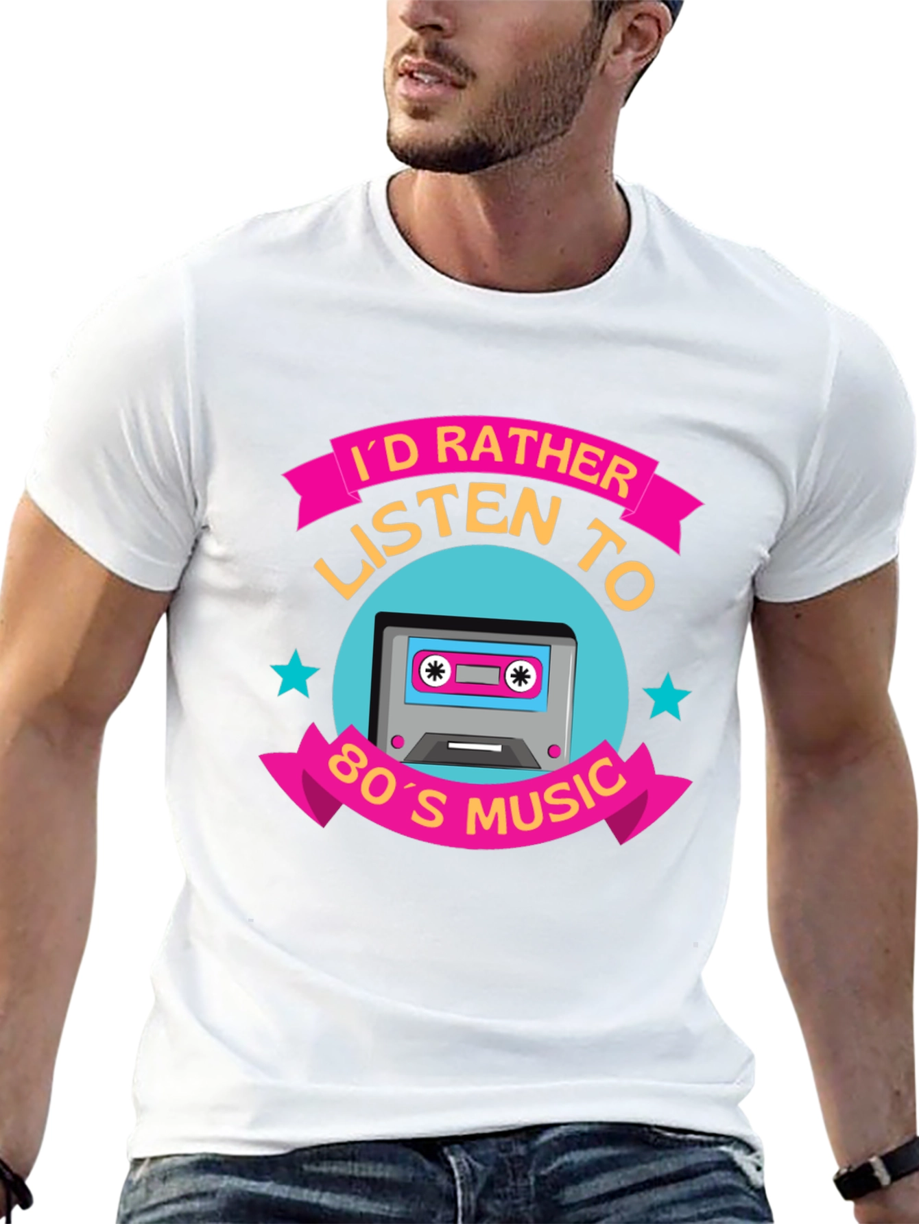 80s Music Cassette Tape Graphic T-Shirt