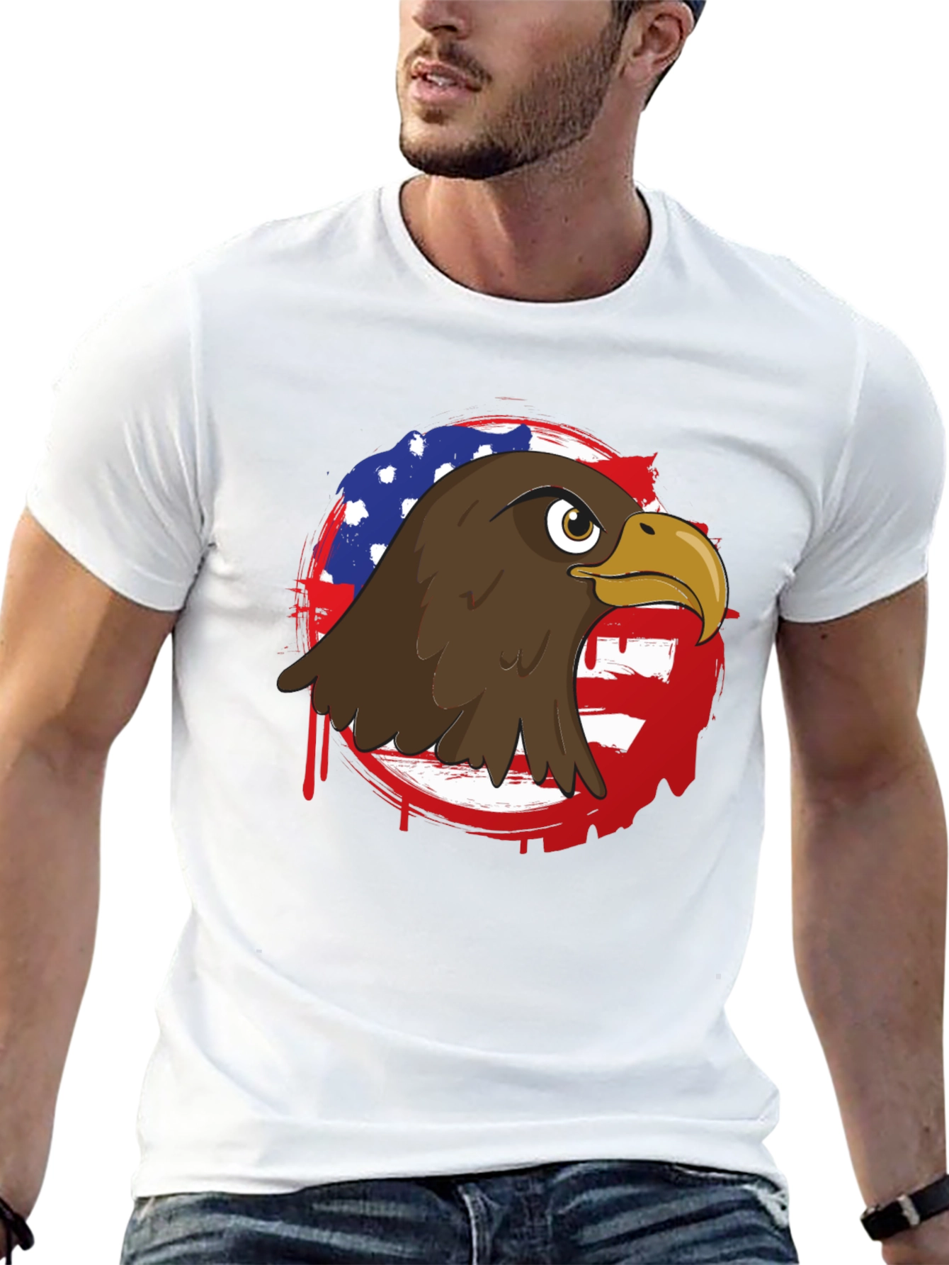 American Eagle Graphic Tee - Patriotic Style