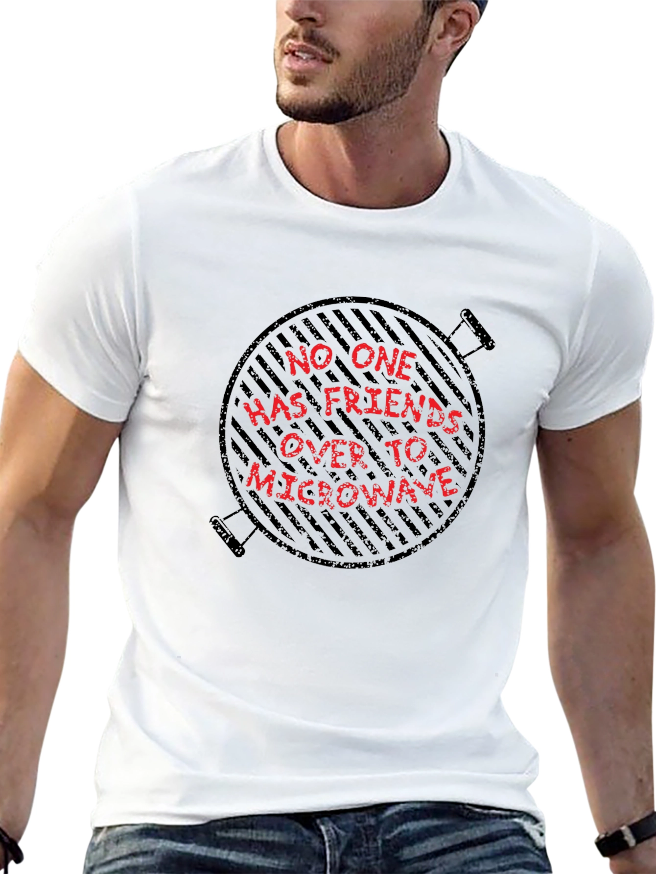 Grill Humor Graphic Tee - No Microwave Friends