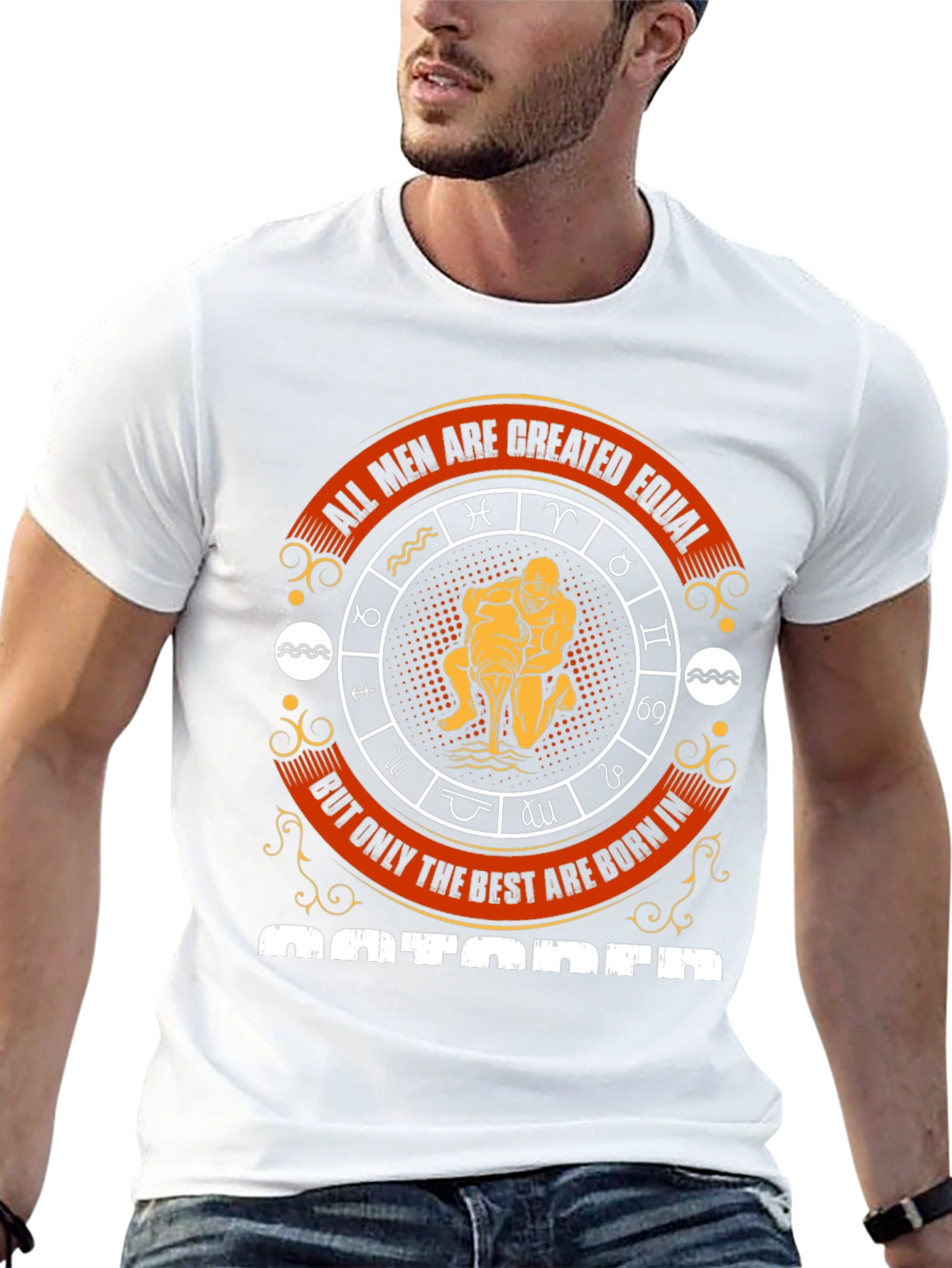 Aquarius Zodiac T-Shirt - All Men Created Equal