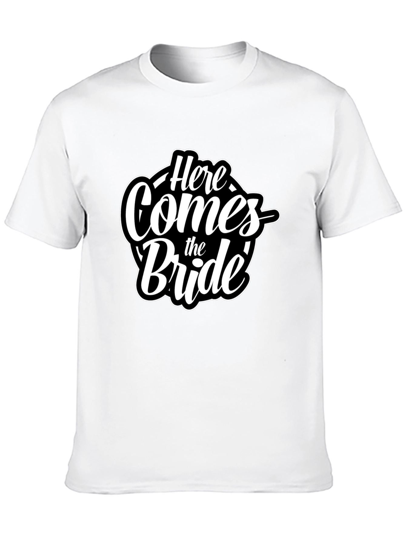 Here Comes the Bride Graphic Tee - Black