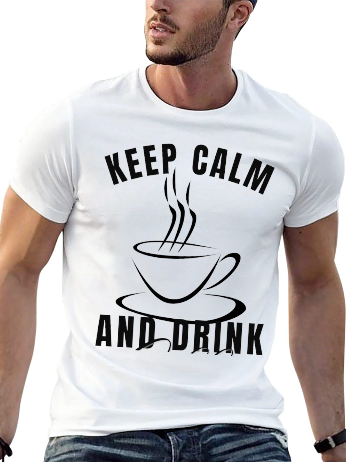 Keep Calm and Drink Black Graphic Tee
